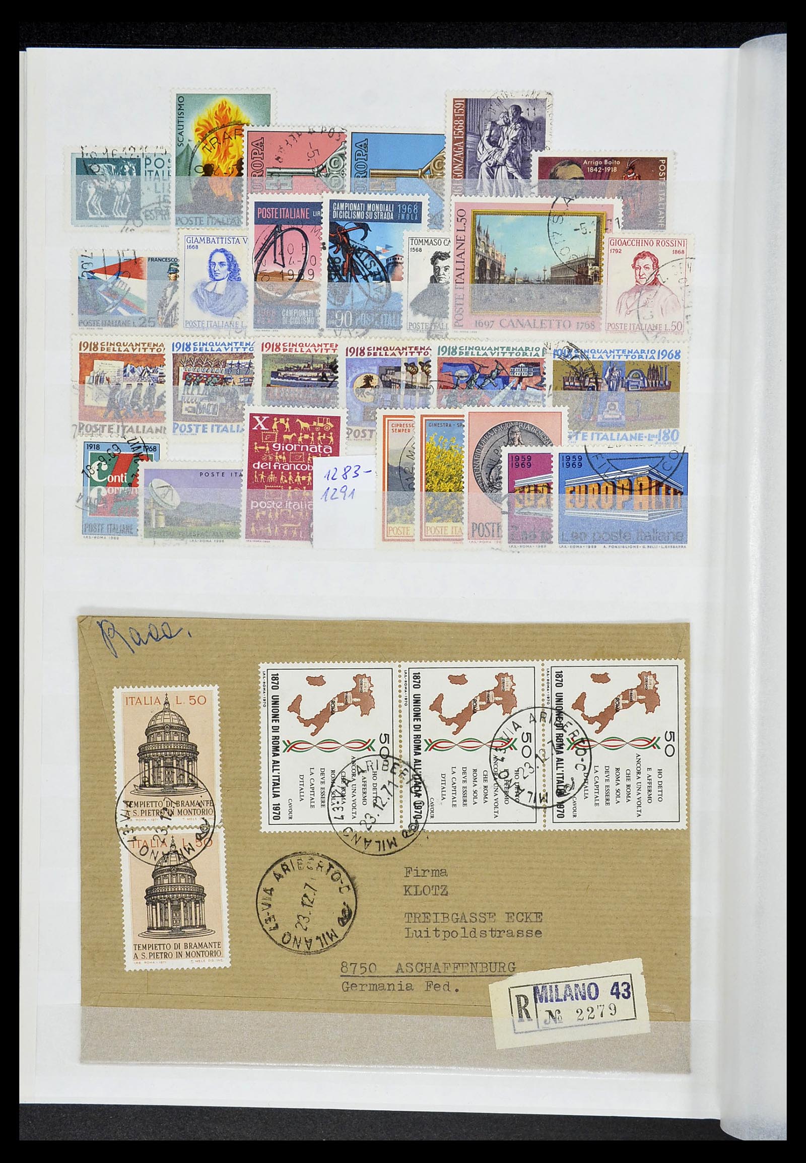 34206 082 - Postzegelverzameling 34206 Italië en gebieden 1861-2000.