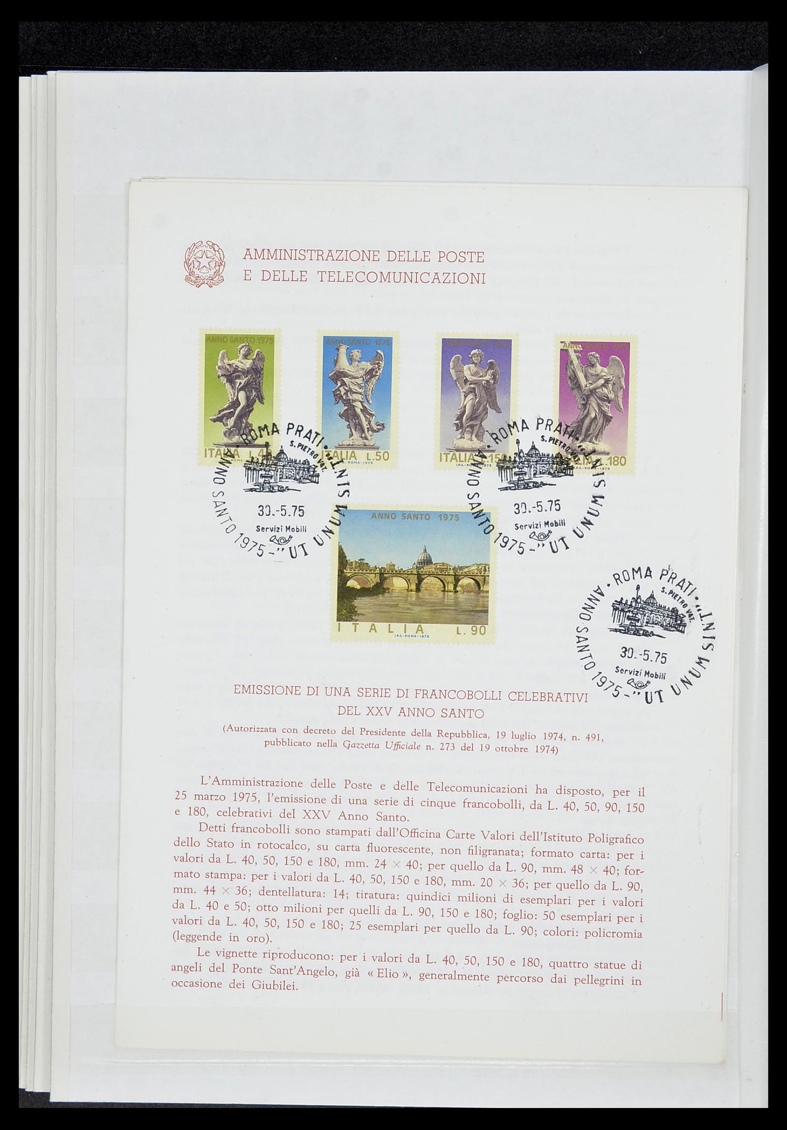 34206 086 - Postzegelverzameling 34206 Italië en gebieden 1861-2000.