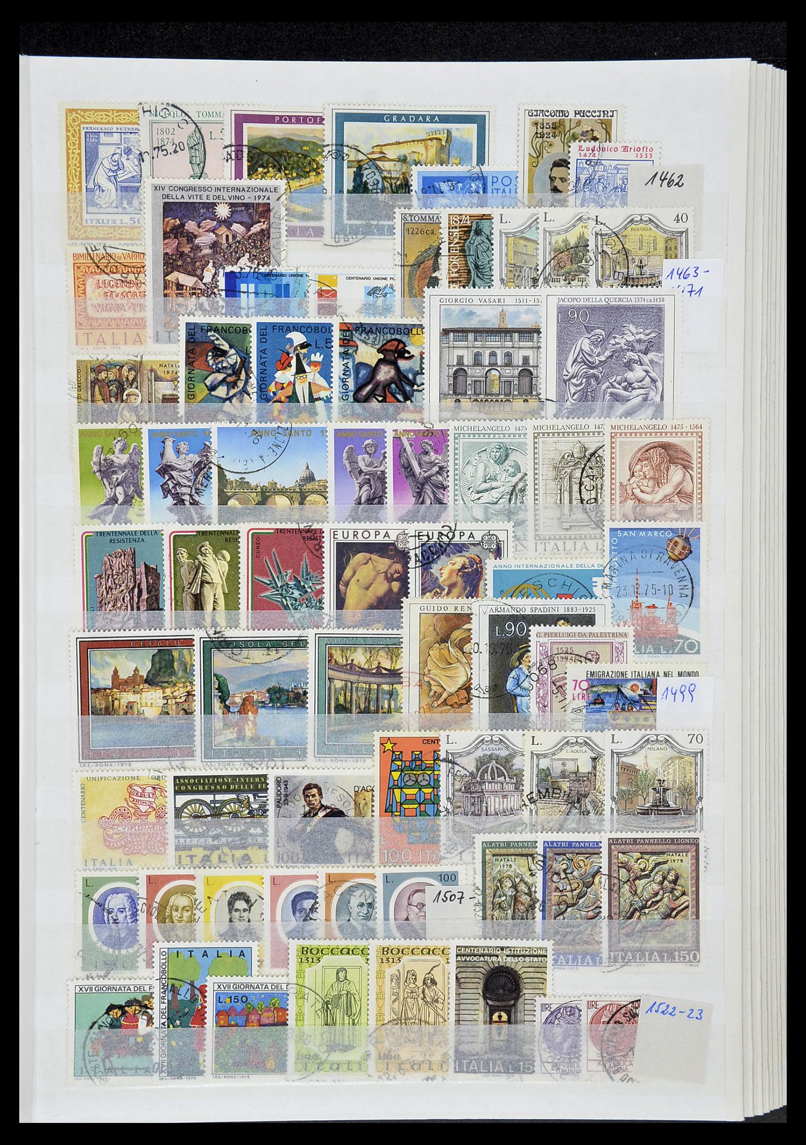34206 087 - Postzegelverzameling 34206 Italië en gebieden 1861-2000.