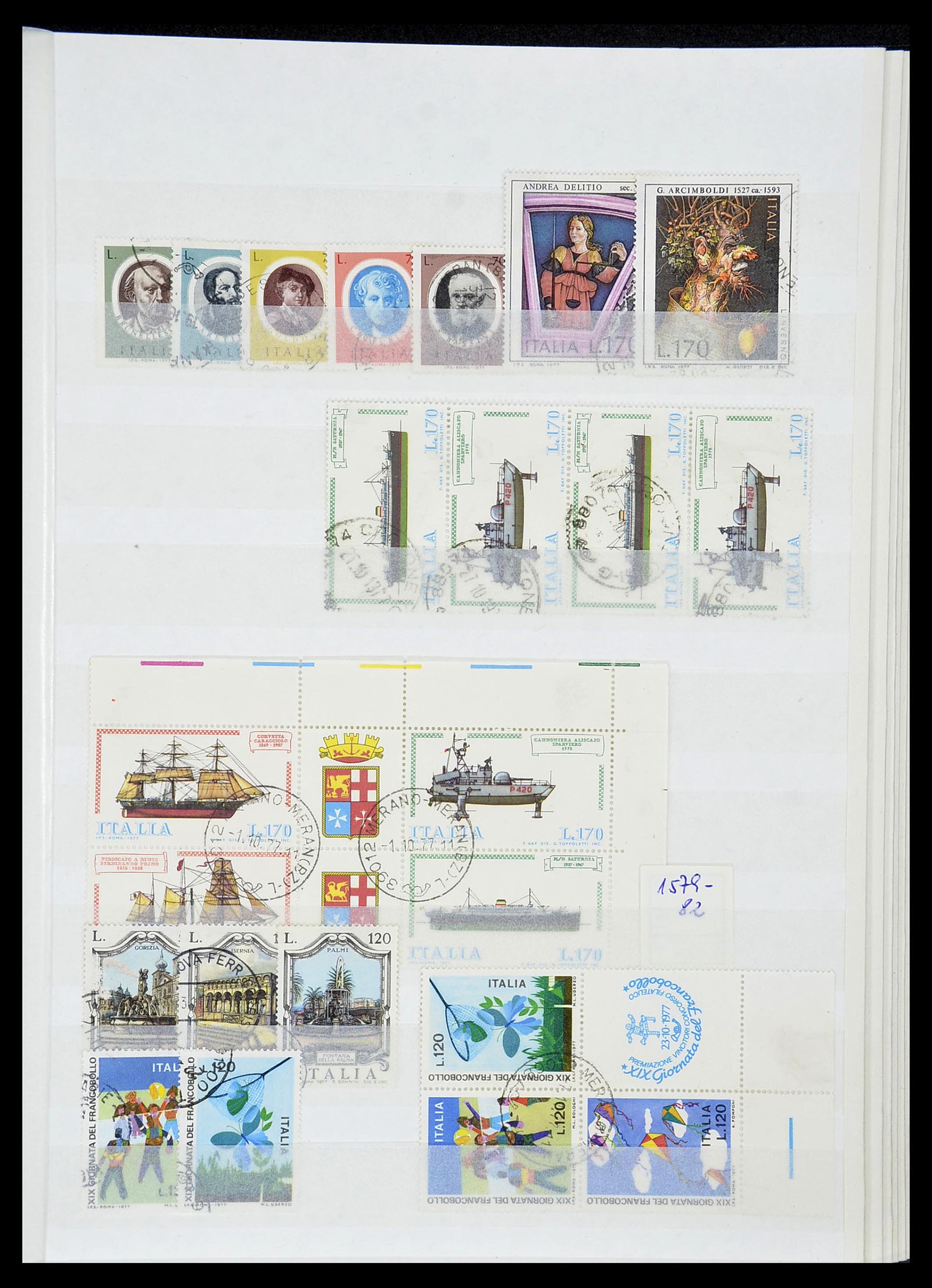 34206 089 - Postzegelverzameling 34206 Italië en gebieden 1861-2000.