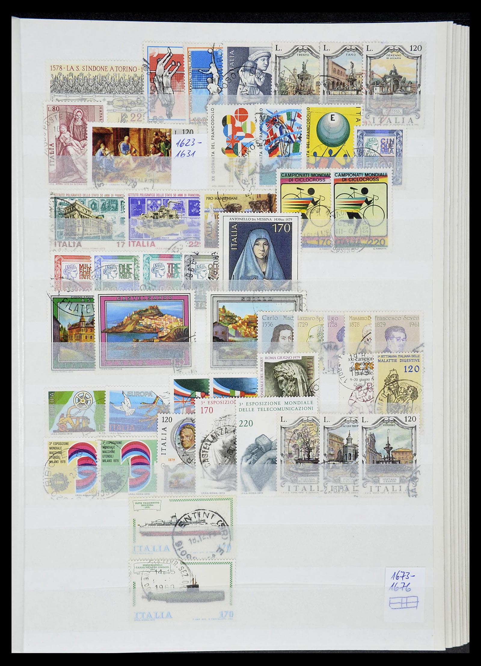 34206 091 - Postzegelverzameling 34206 Italië en gebieden 1861-2000.