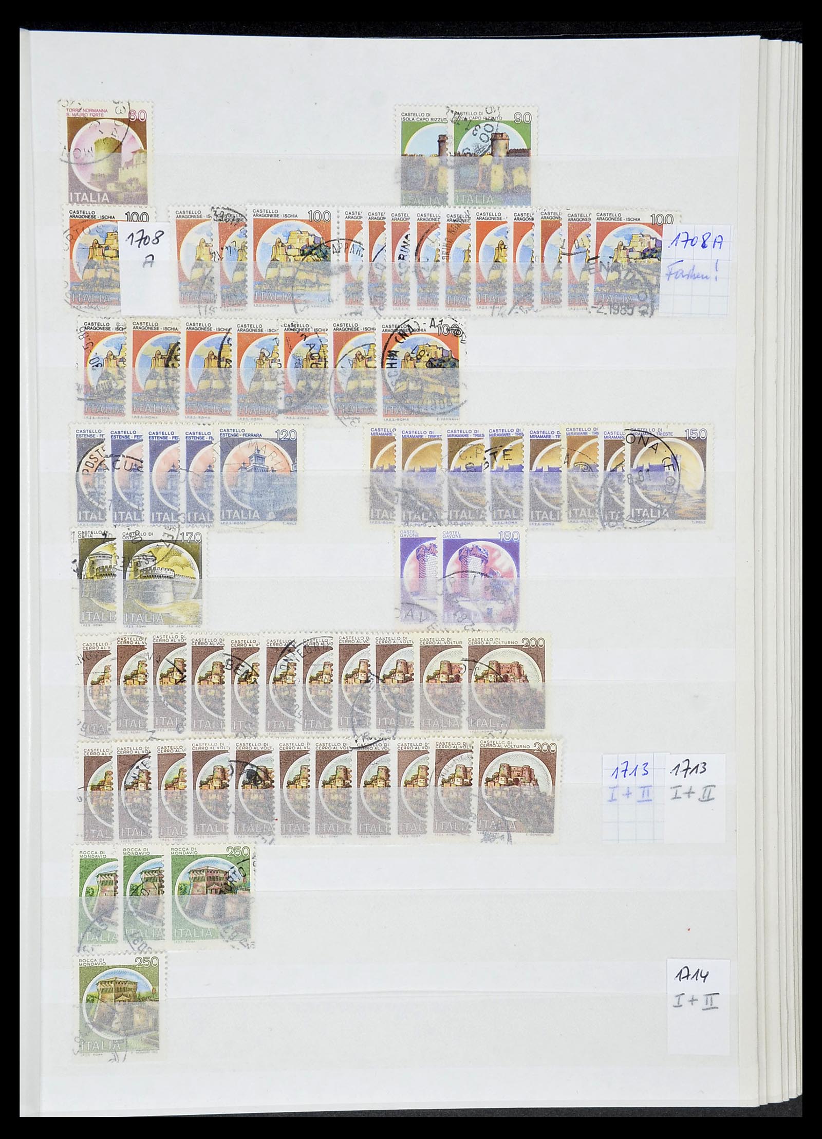 34206 093 - Postzegelverzameling 34206 Italië en gebieden 1861-2000.