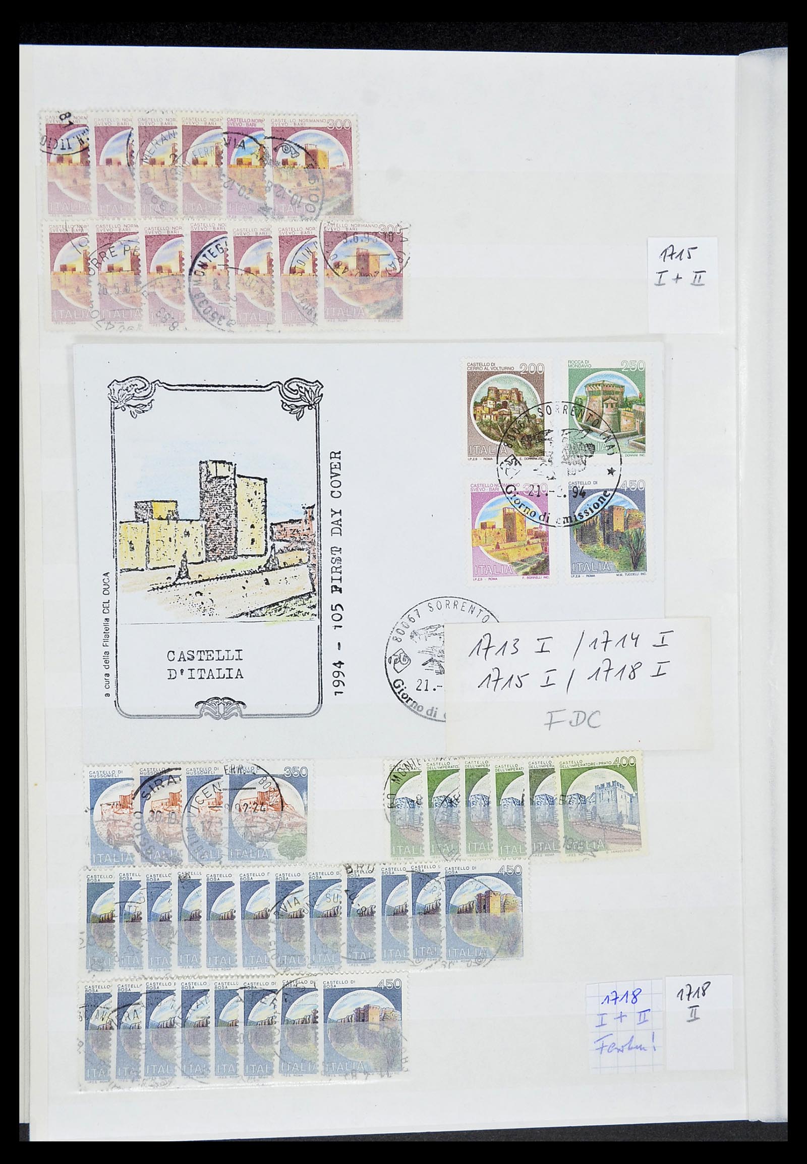 34206 094 - Postzegelverzameling 34206 Italië en gebieden 1861-2000.