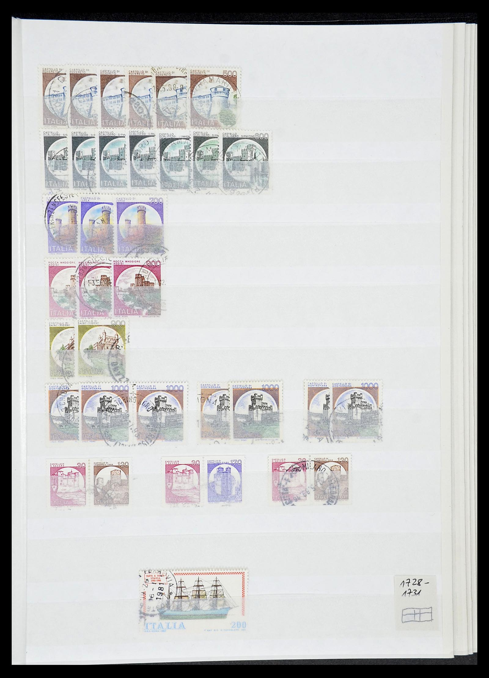 34206 095 - Postzegelverzameling 34206 Italië en gebieden 1861-2000.