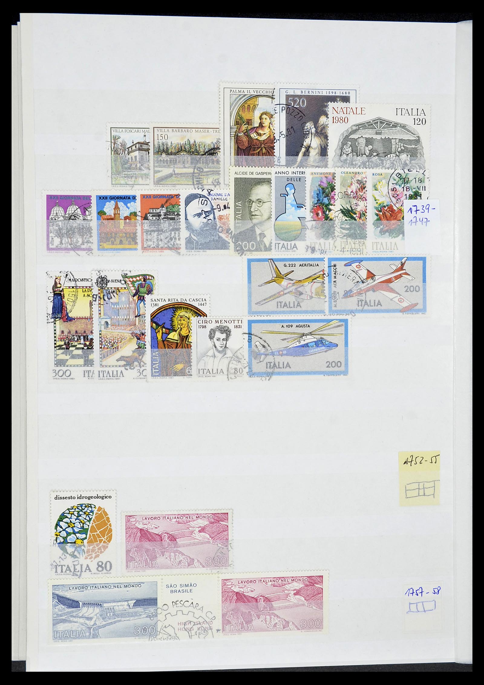 34206 096 - Postzegelverzameling 34206 Italië en gebieden 1861-2000.