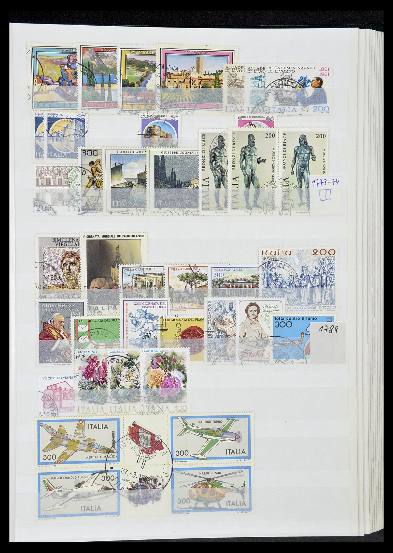 34206 097 - Postzegelverzameling 34206 Italië en gebieden 1861-2000.