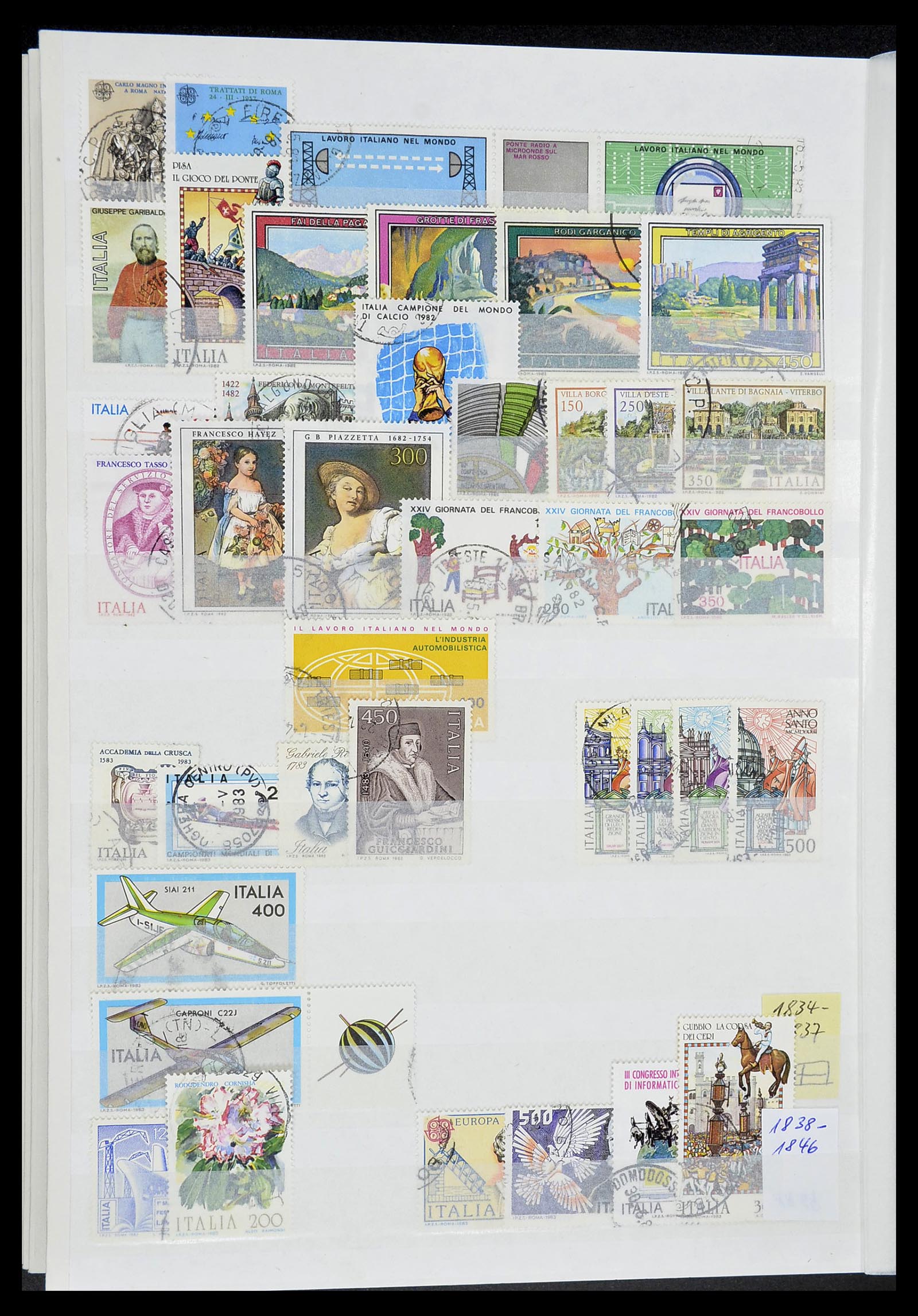 34206 098 - Postzegelverzameling 34206 Italië en gebieden 1861-2000.