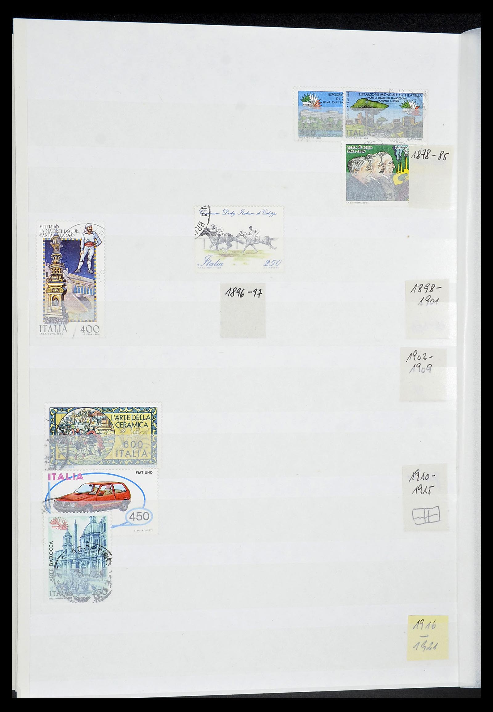 34206 100 - Postzegelverzameling 34206 Italië en gebieden 1861-2000.