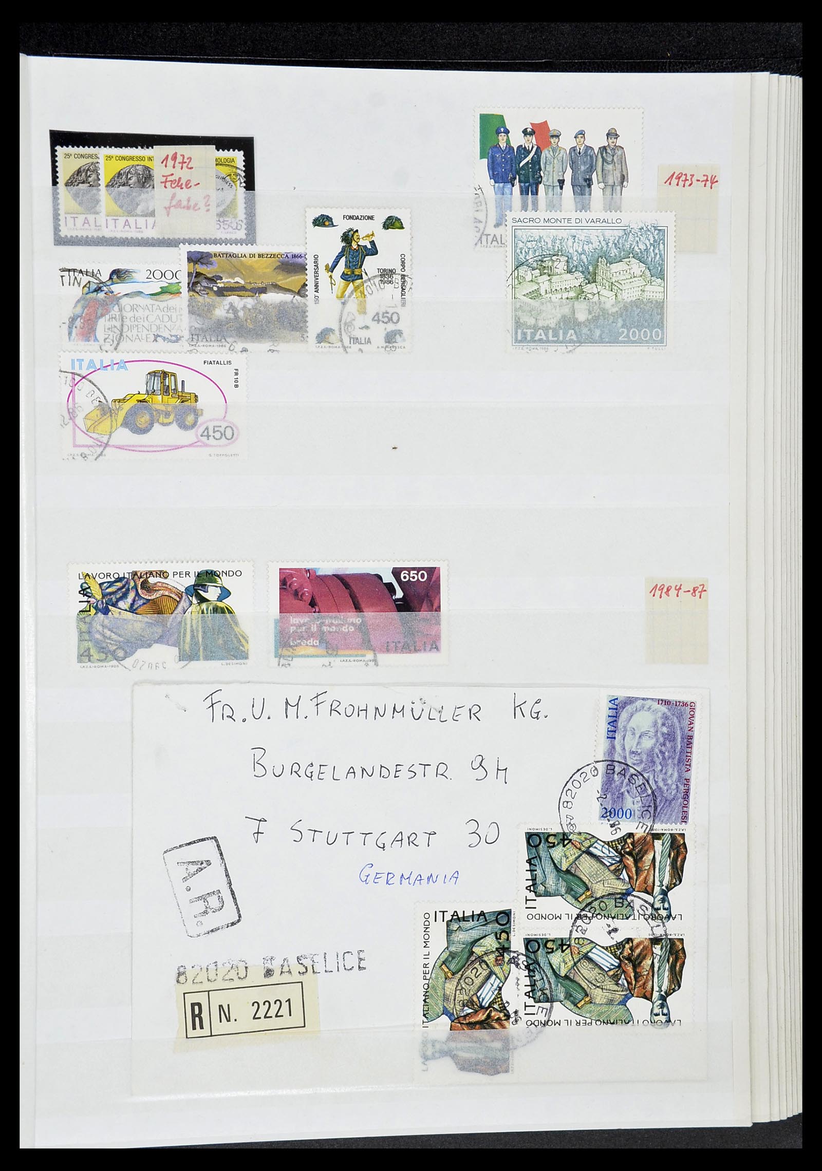 34206 103 - Postzegelverzameling 34206 Italië en gebieden 1861-2000.