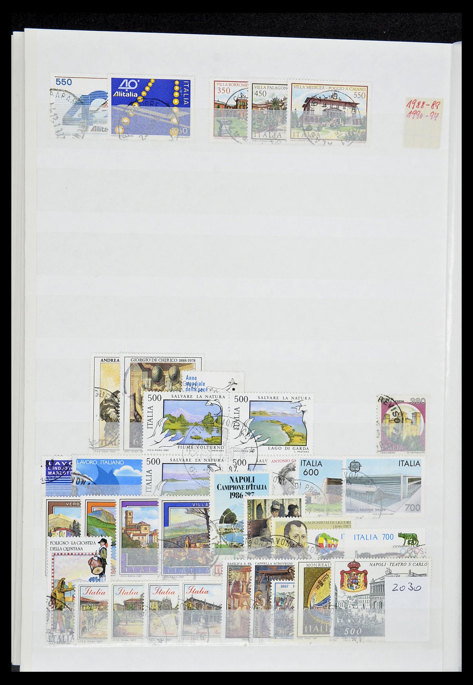 34206 104 - Postzegelverzameling 34206 Italië en gebieden 1861-2000.