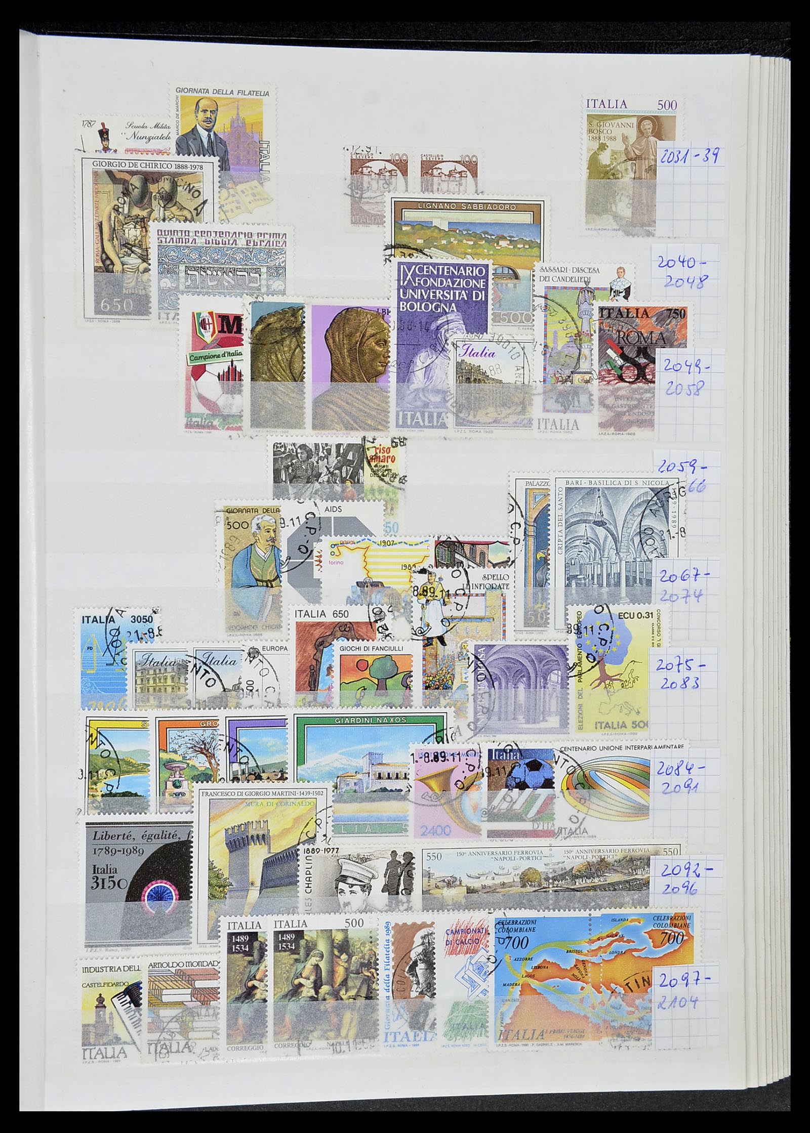 34206 105 - Postzegelverzameling 34206 Italië en gebieden 1861-2000.