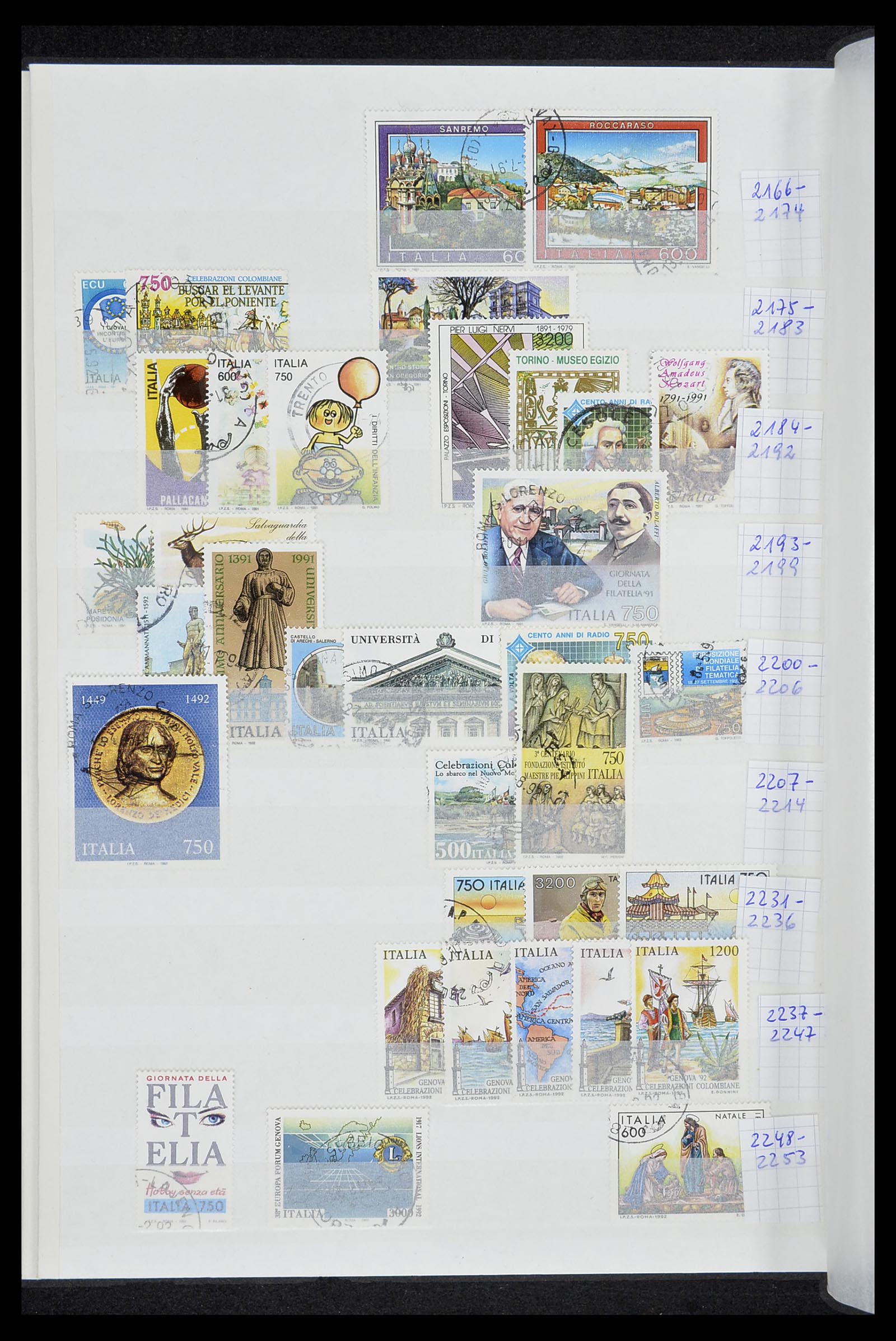 34206 108 - Postzegelverzameling 34206 Italië en gebieden 1861-2000.