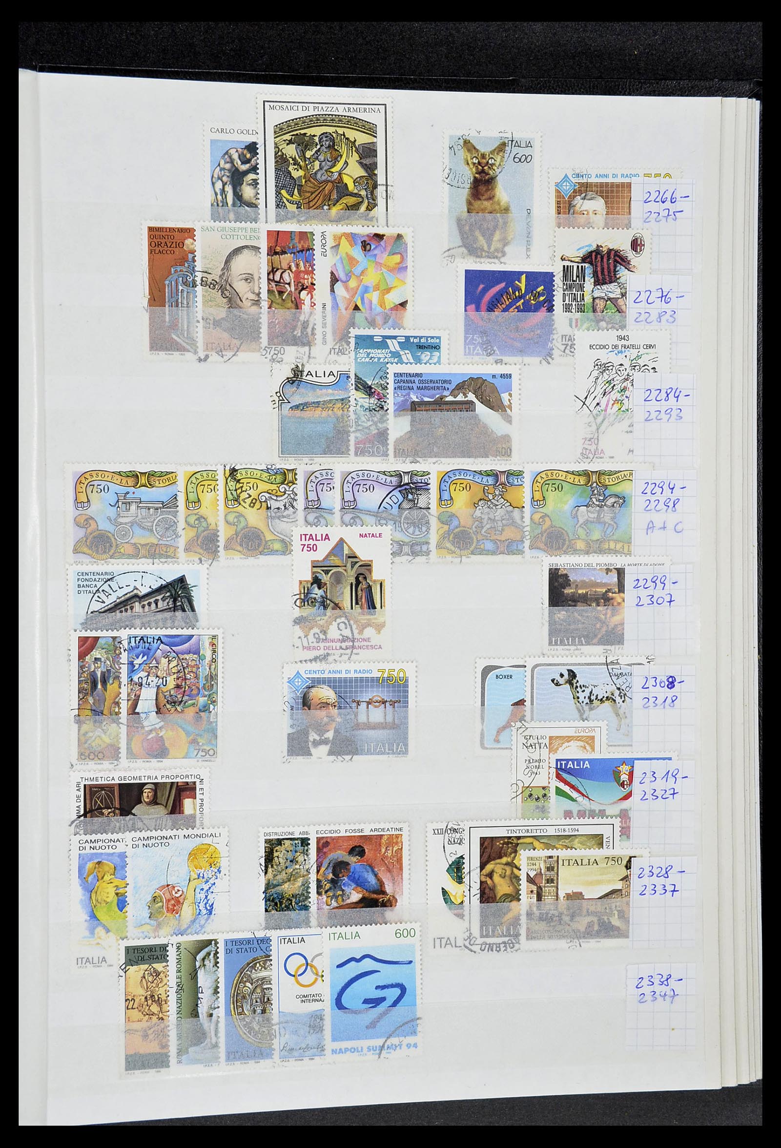 34206 109 - Postzegelverzameling 34206 Italië en gebieden 1861-2000.