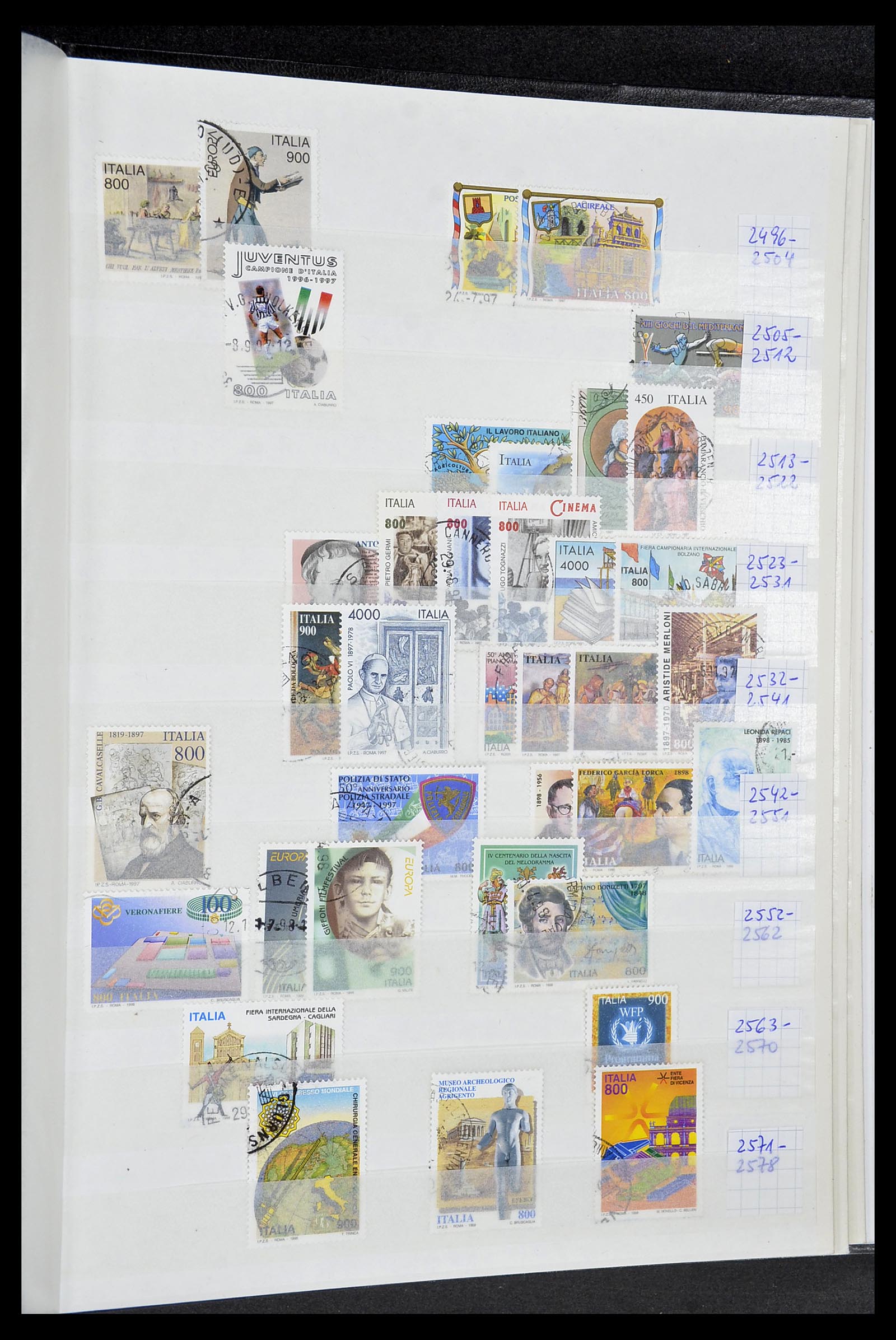 34206 113 - Postzegelverzameling 34206 Italië en gebieden 1861-2000.