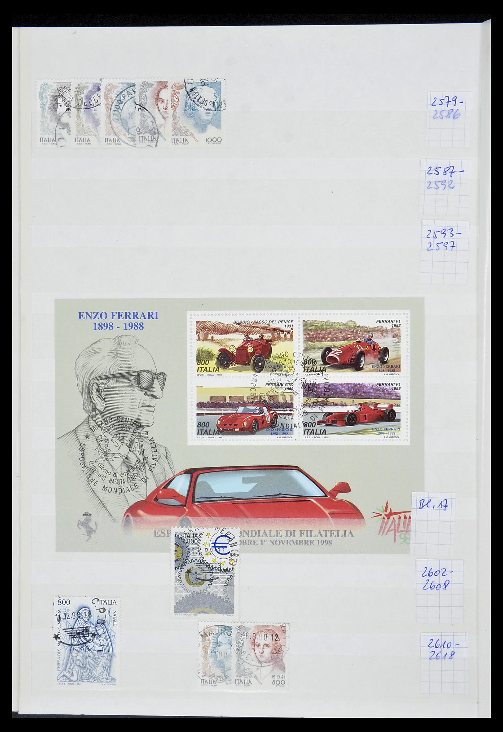 34206 114 - Postzegelverzameling 34206 Italië en gebieden 1861-2000.
