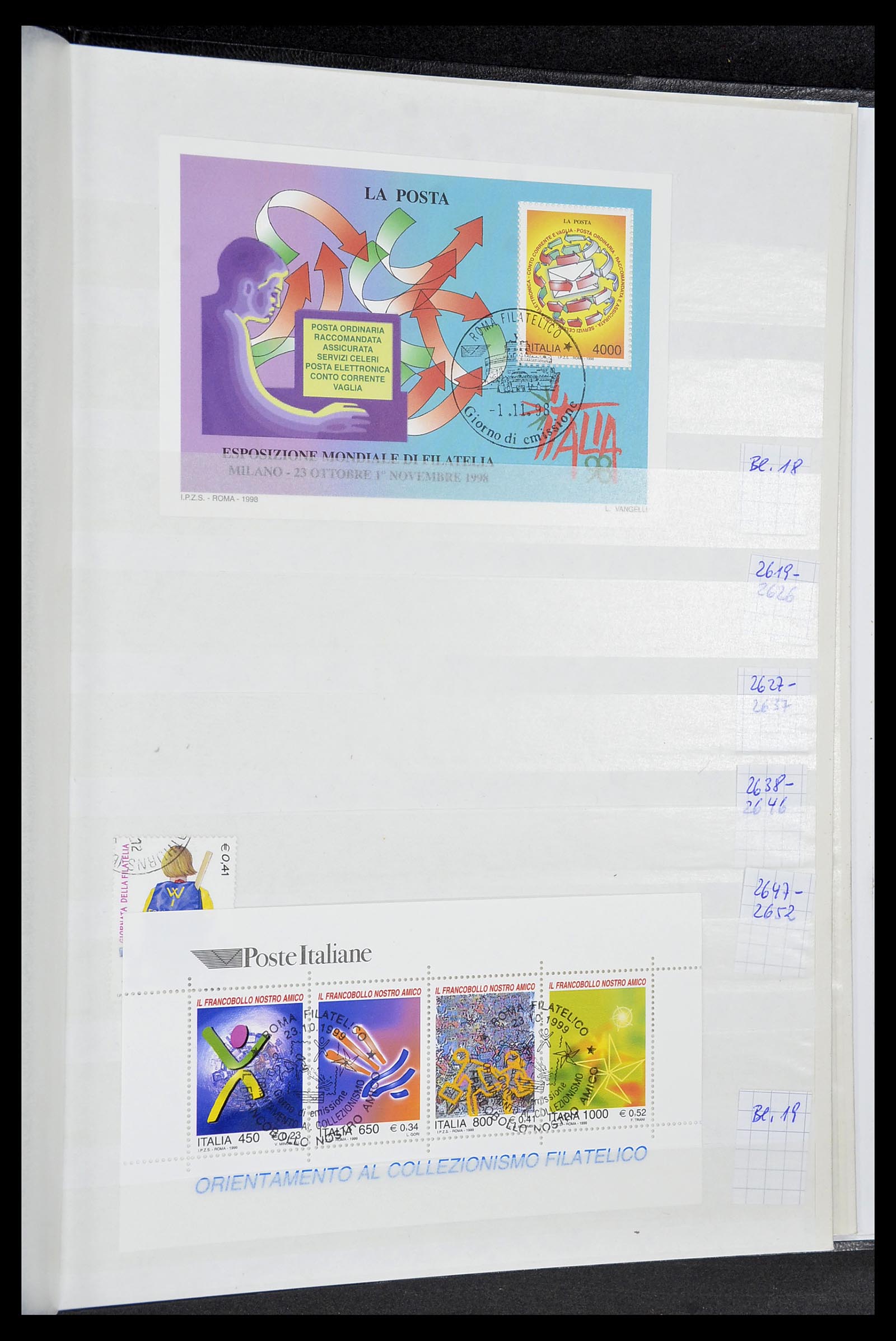 34206 115 - Postzegelverzameling 34206 Italië en gebieden 1861-2000.
