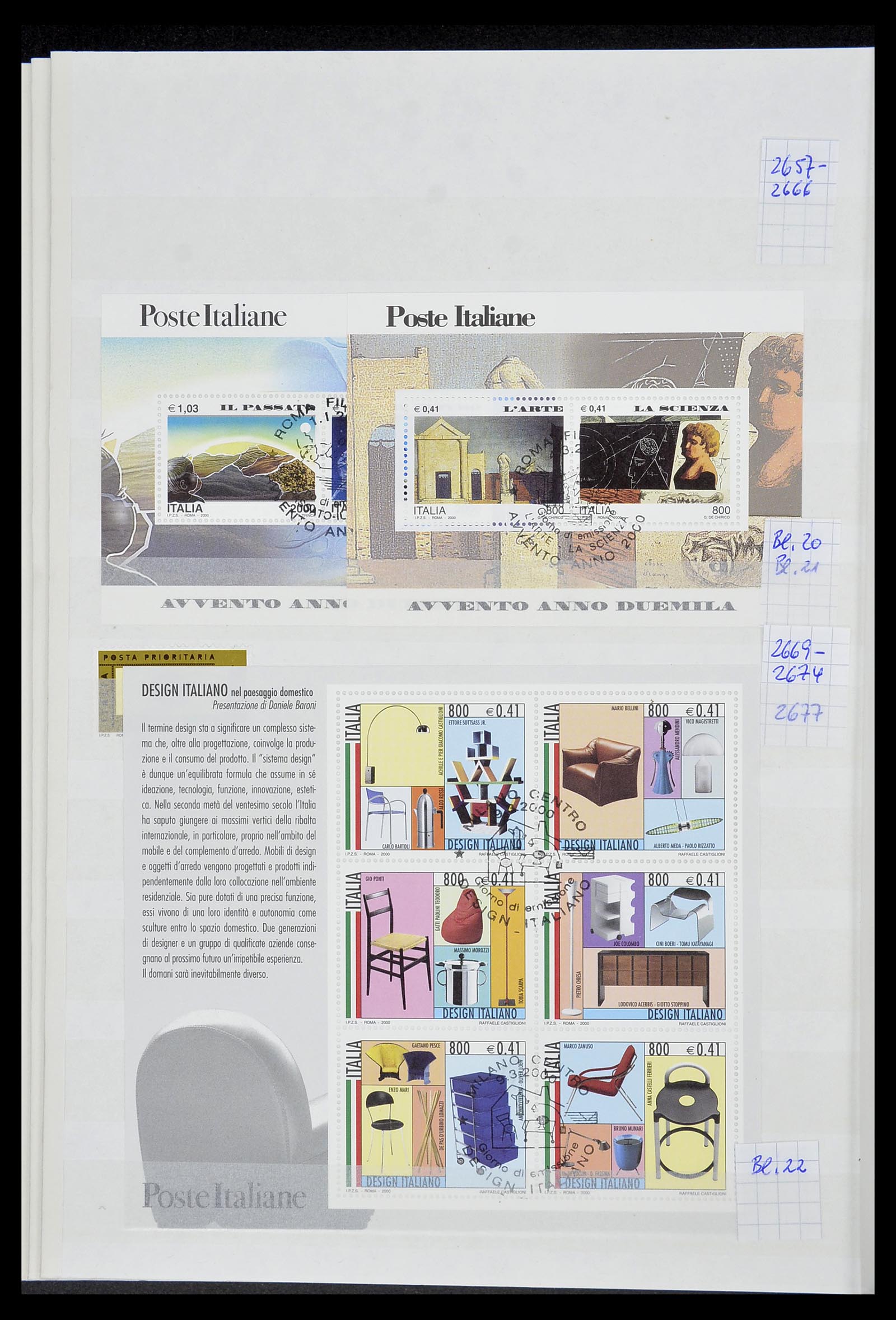 34206 116 - Postzegelverzameling 34206 Italië en gebieden 1861-2000.