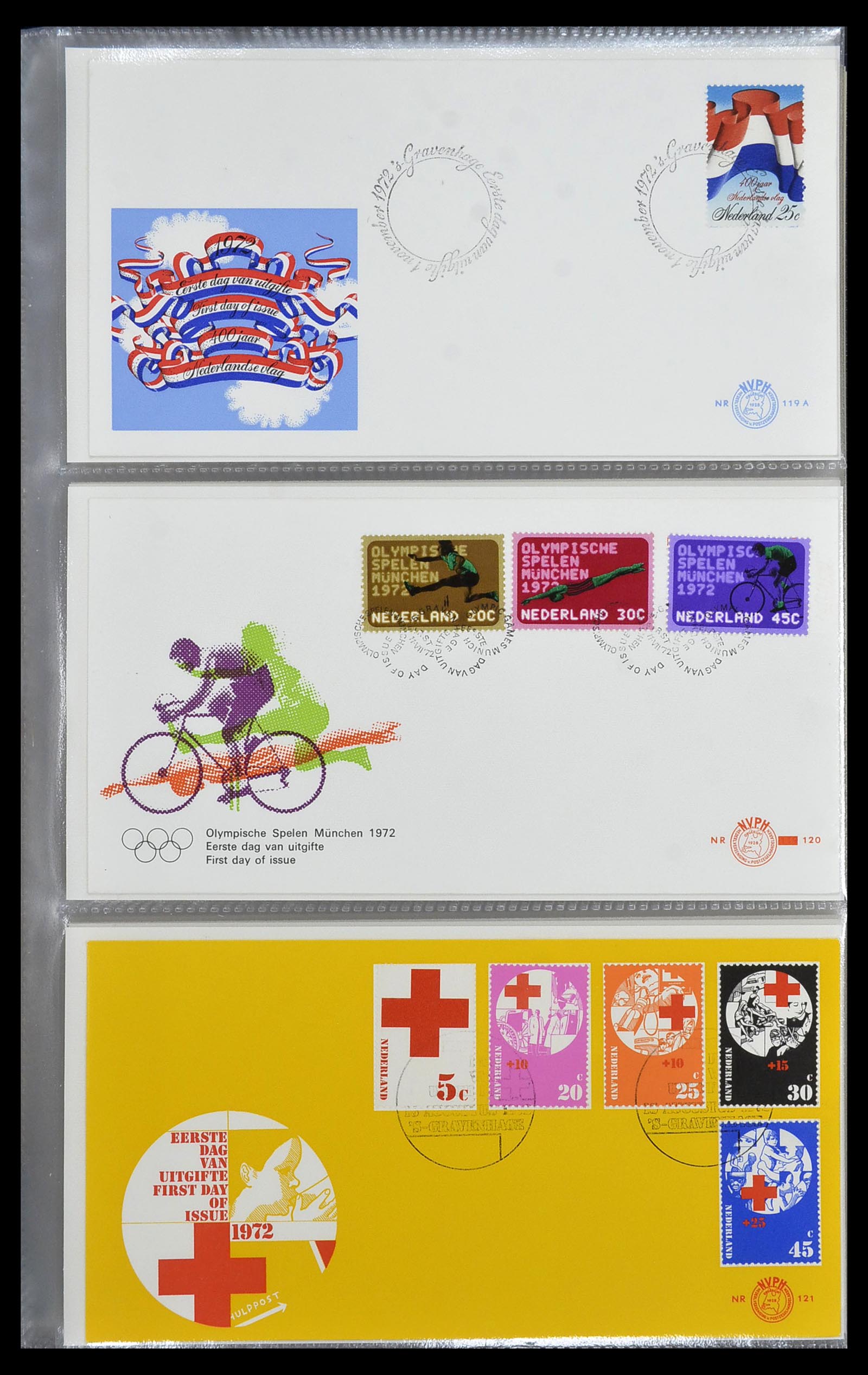 34207 007 - Postzegelverzameling 34207 Nederland FDC's 1970-2011.