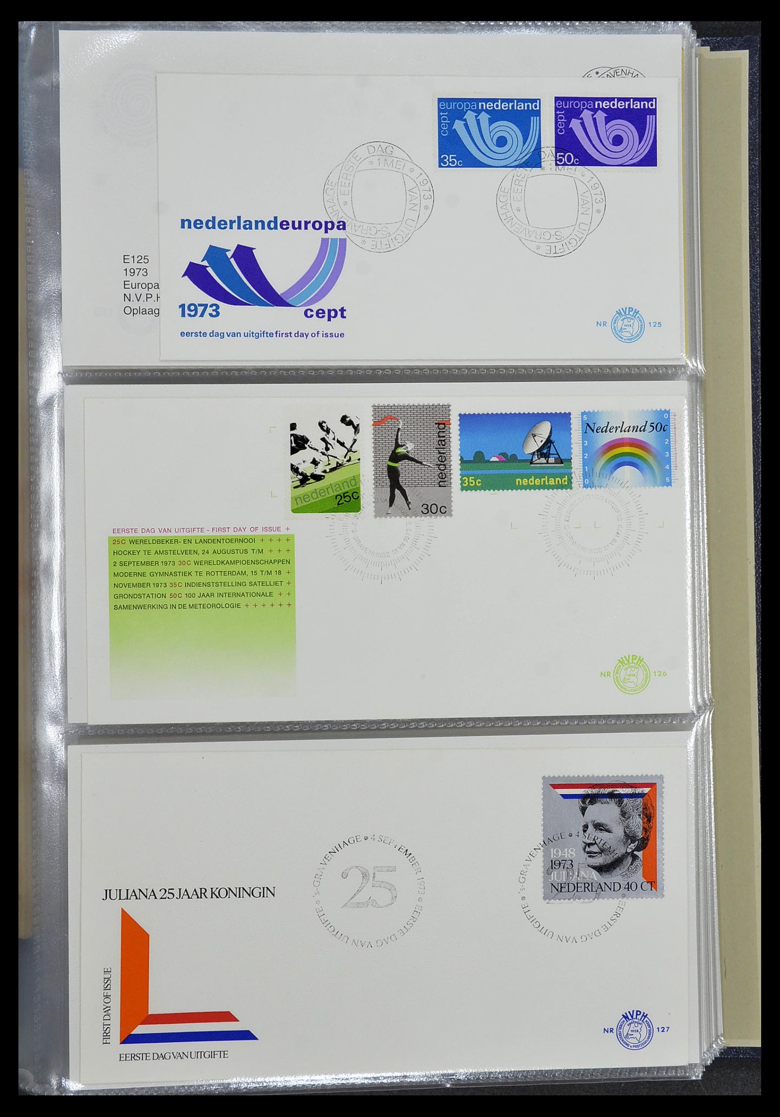 34207 009 - Postzegelverzameling 34207 Nederland FDC's 1970-2011.