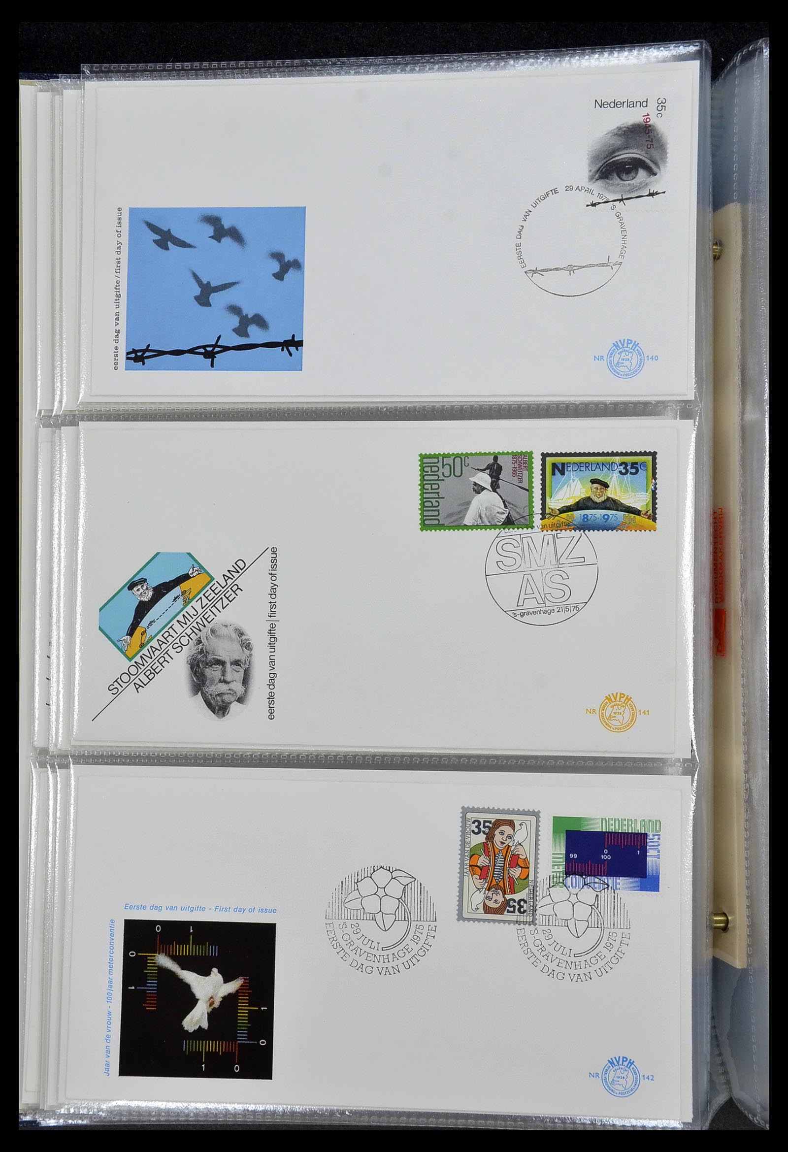 34207 014 - Postzegelverzameling 34207 Nederland FDC's 1970-2011.
