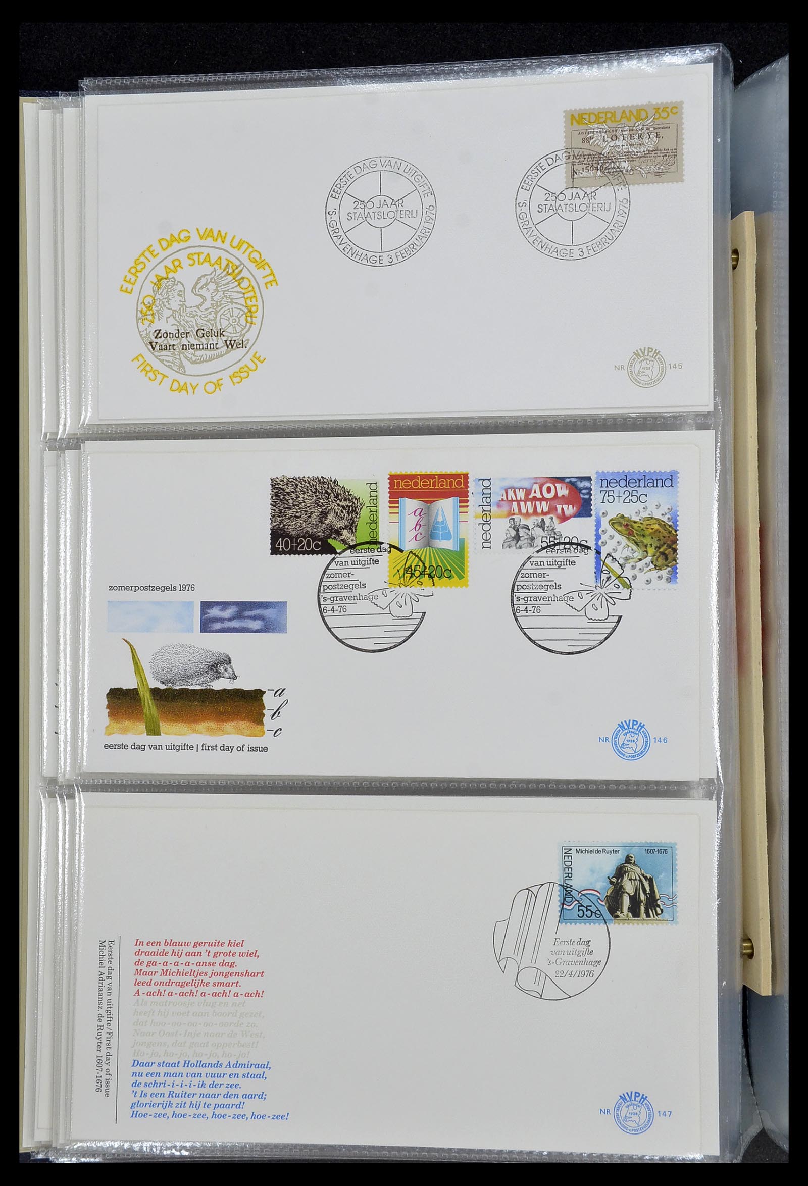 34207 016 - Postzegelverzameling 34207 Nederland FDC's 1970-2011.
