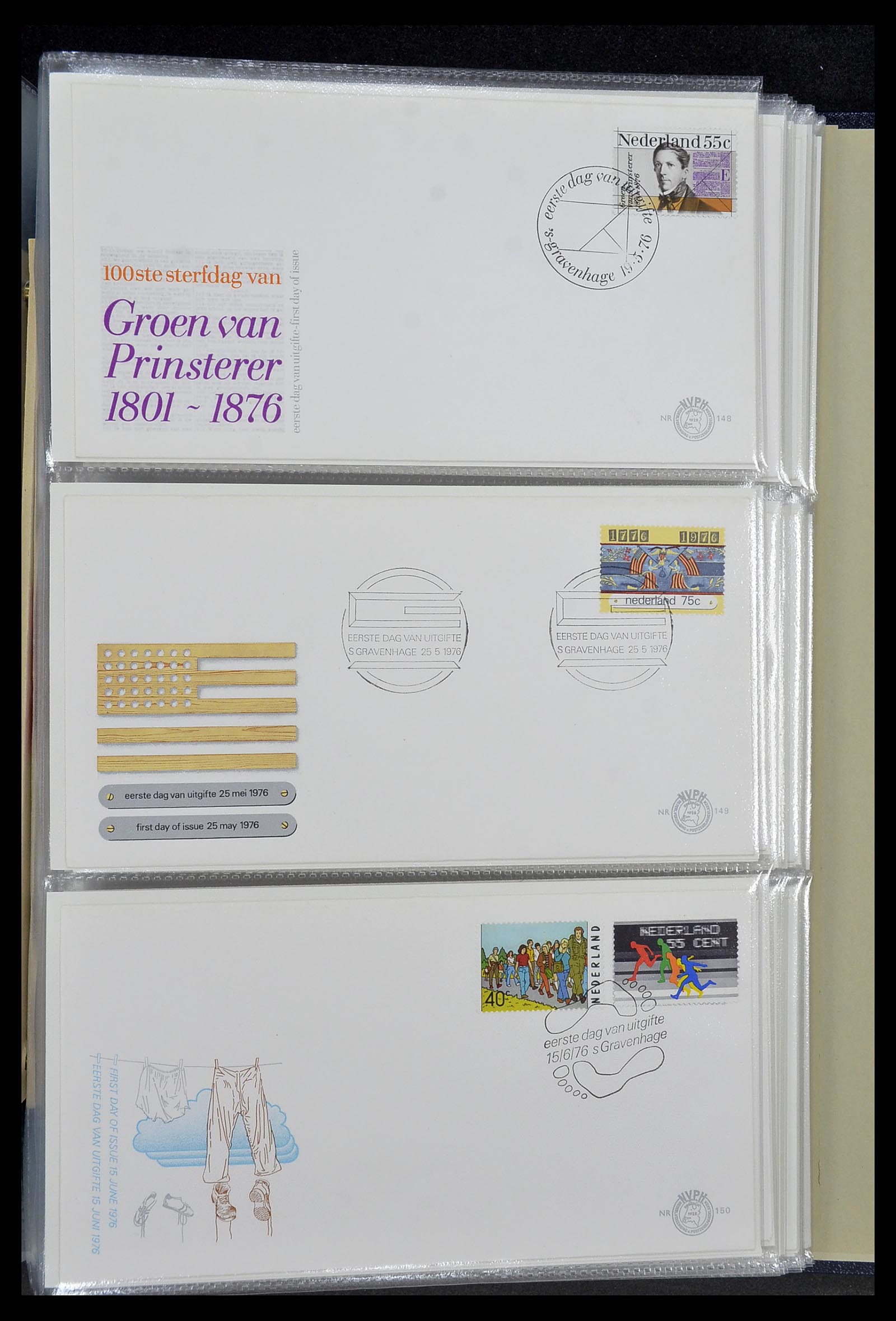 34207 017 - Postzegelverzameling 34207 Nederland FDC's 1970-2011.