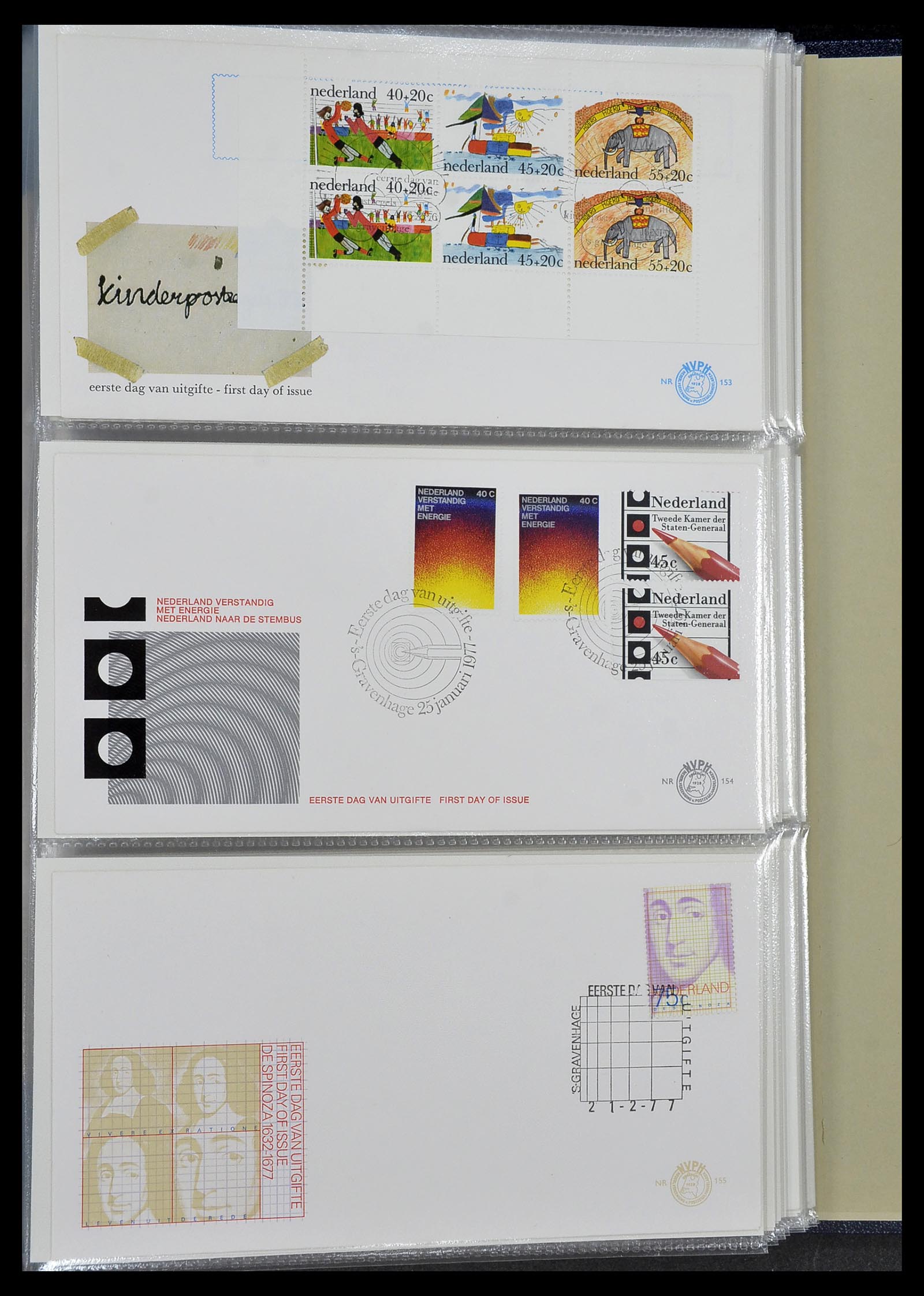 34207 019 - Postzegelverzameling 34207 Nederland FDC's 1970-2011.