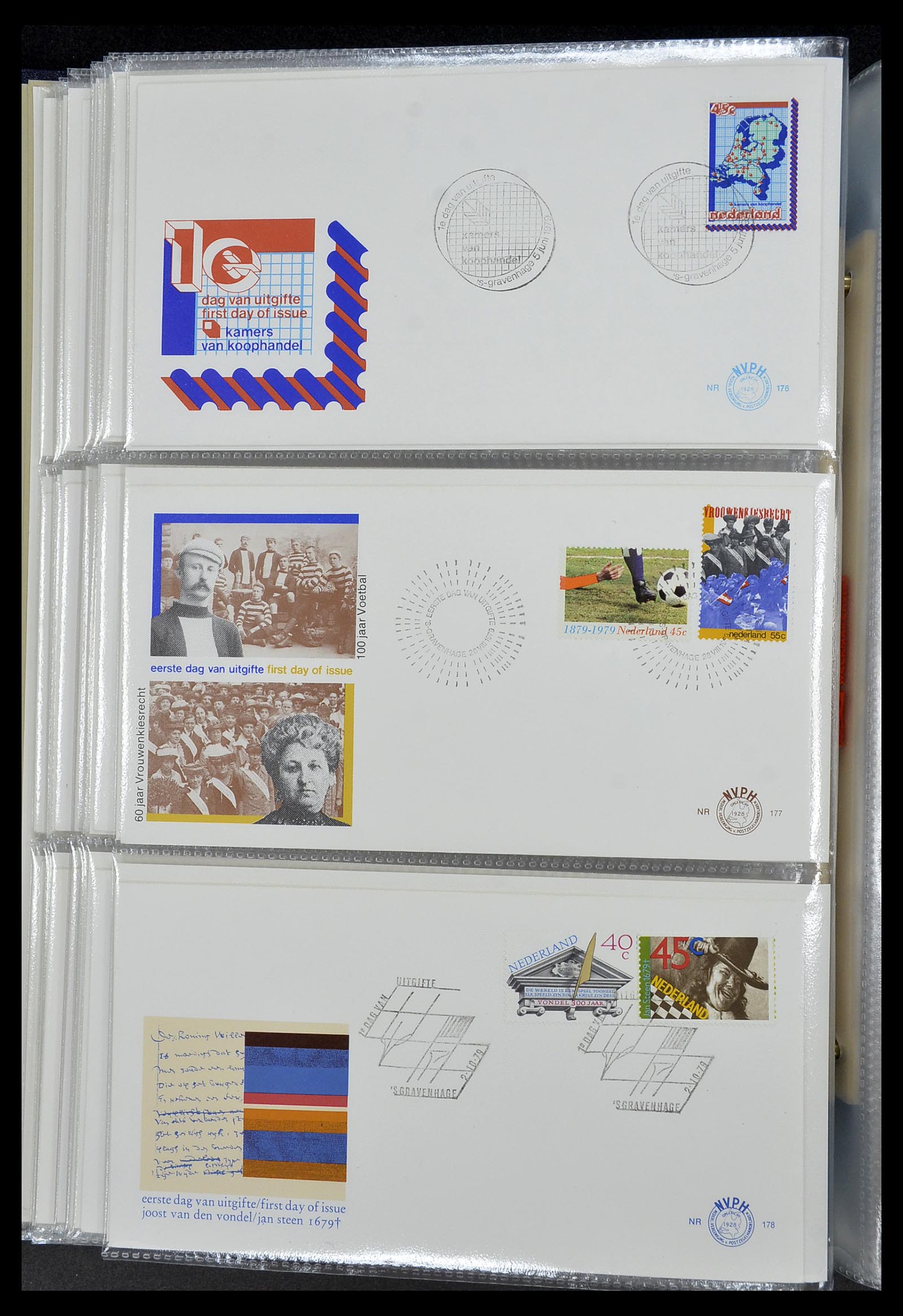 34207 028 - Stamp collection 34207 Netherlands FDC's 1970-2011.