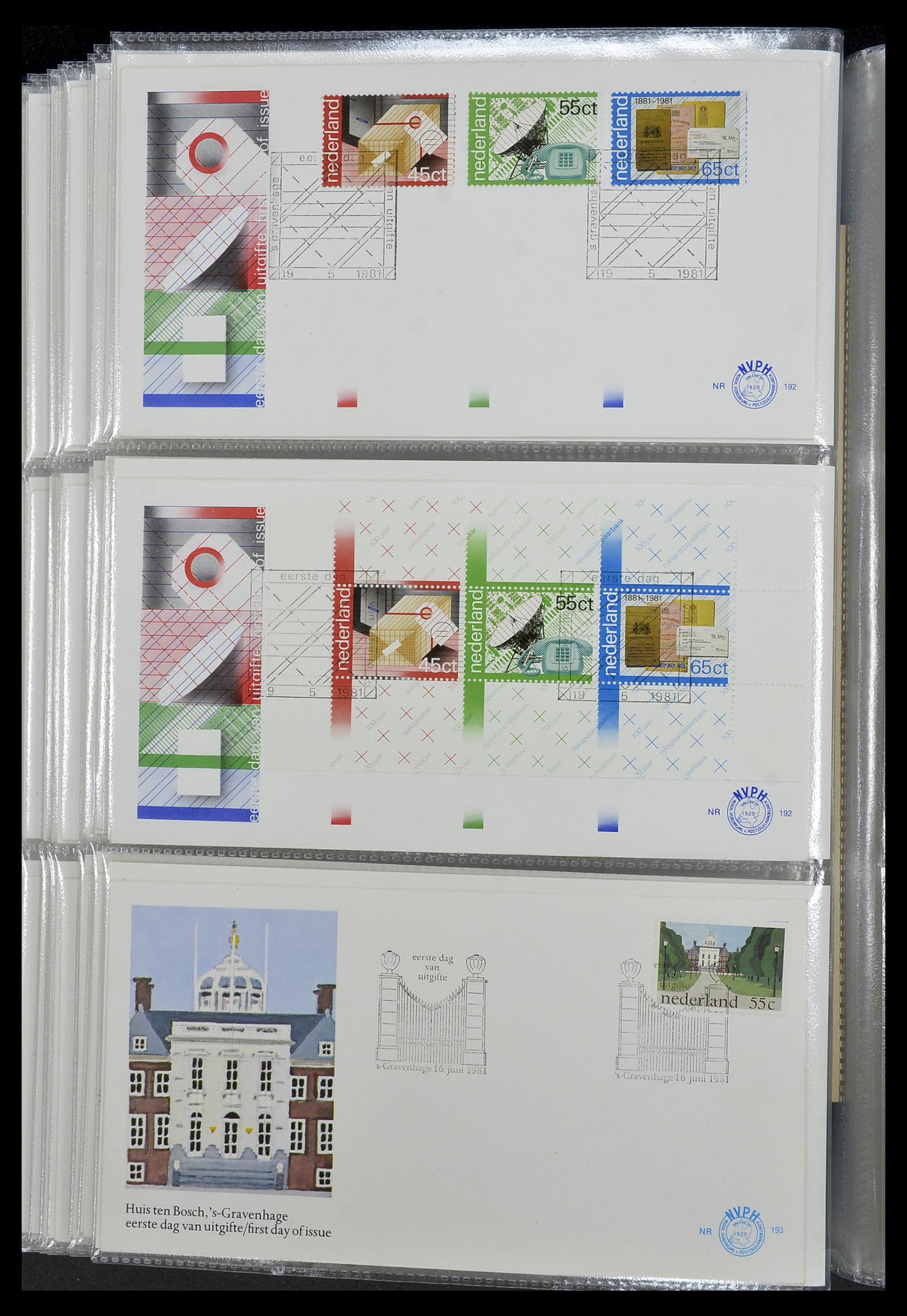 34207 034 - Postzegelverzameling 34207 Nederland FDC's 1970-2011.