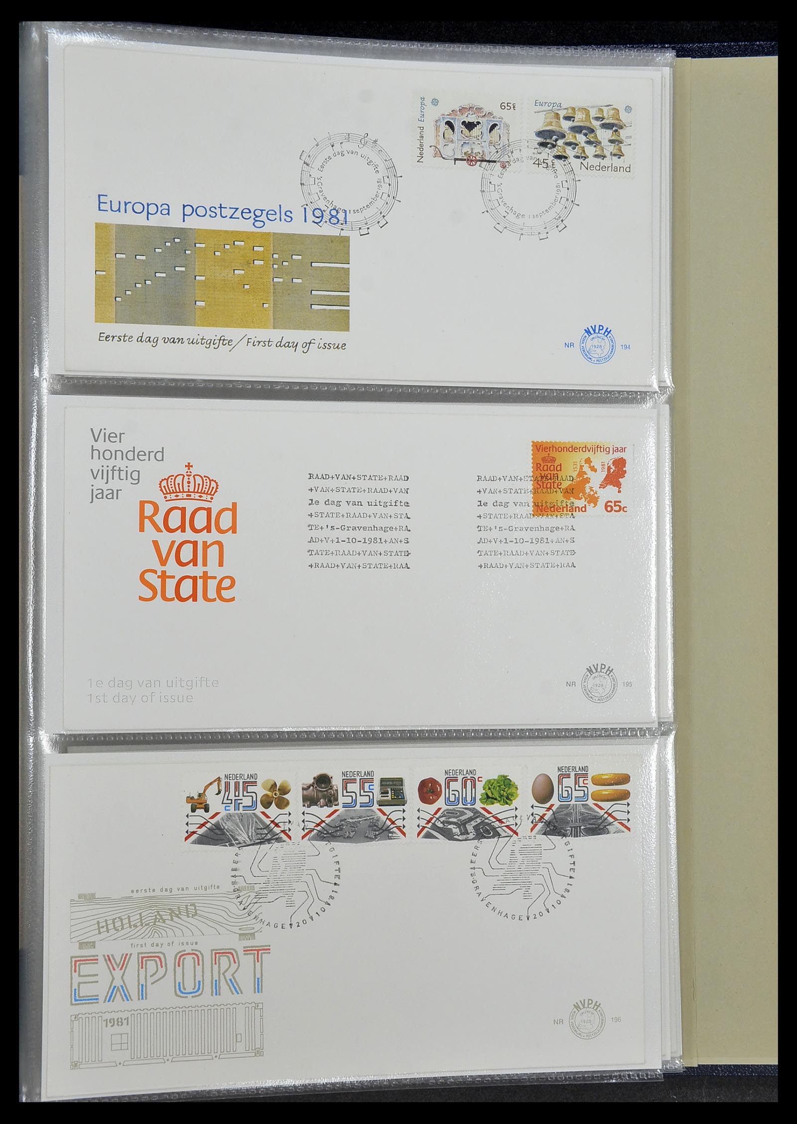 34207 035 - Stamp collection 34207 Netherlands FDC's 1970-2011.