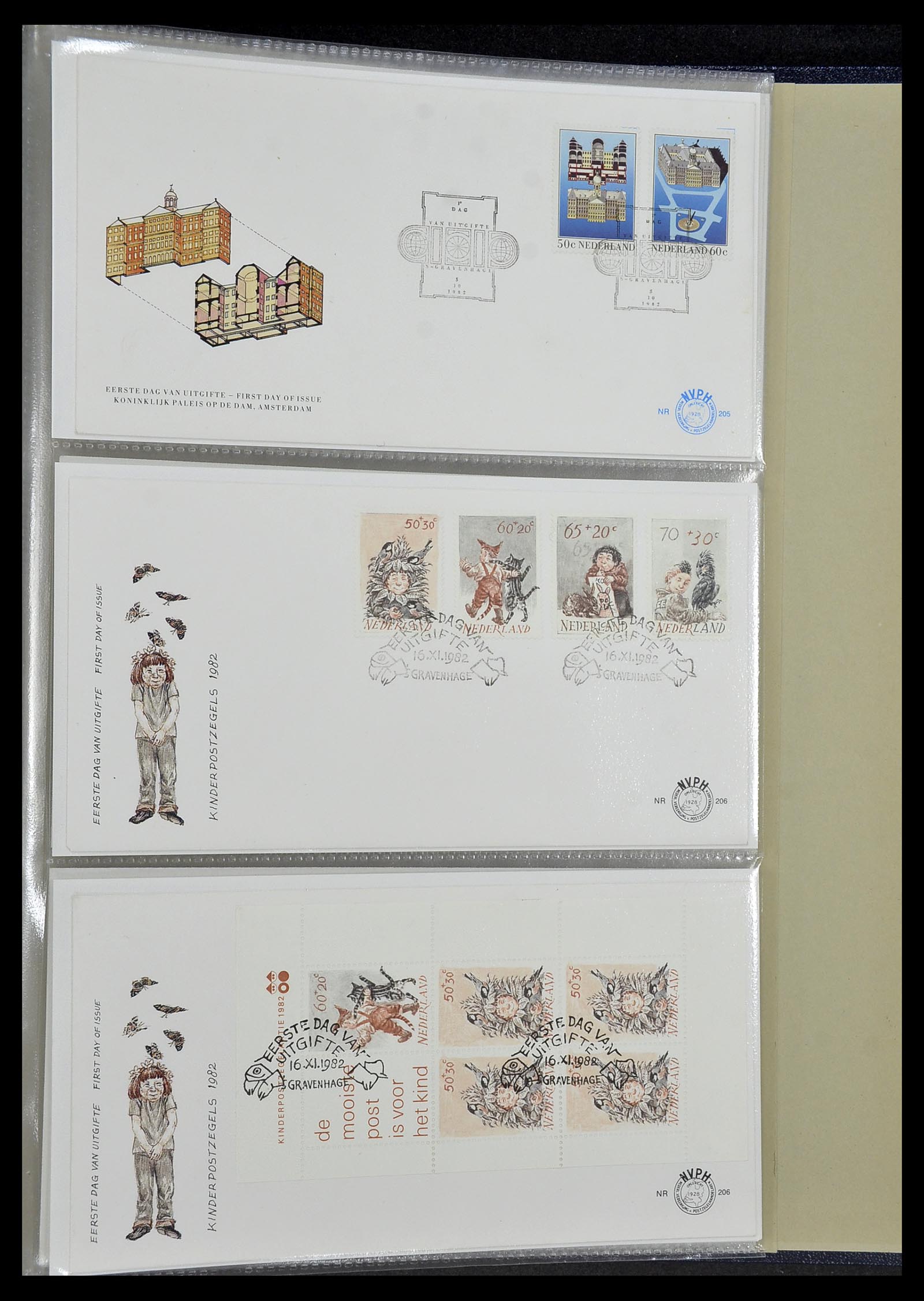 34207 039 - Postzegelverzameling 34207 Nederland FDC's 1970-2011.