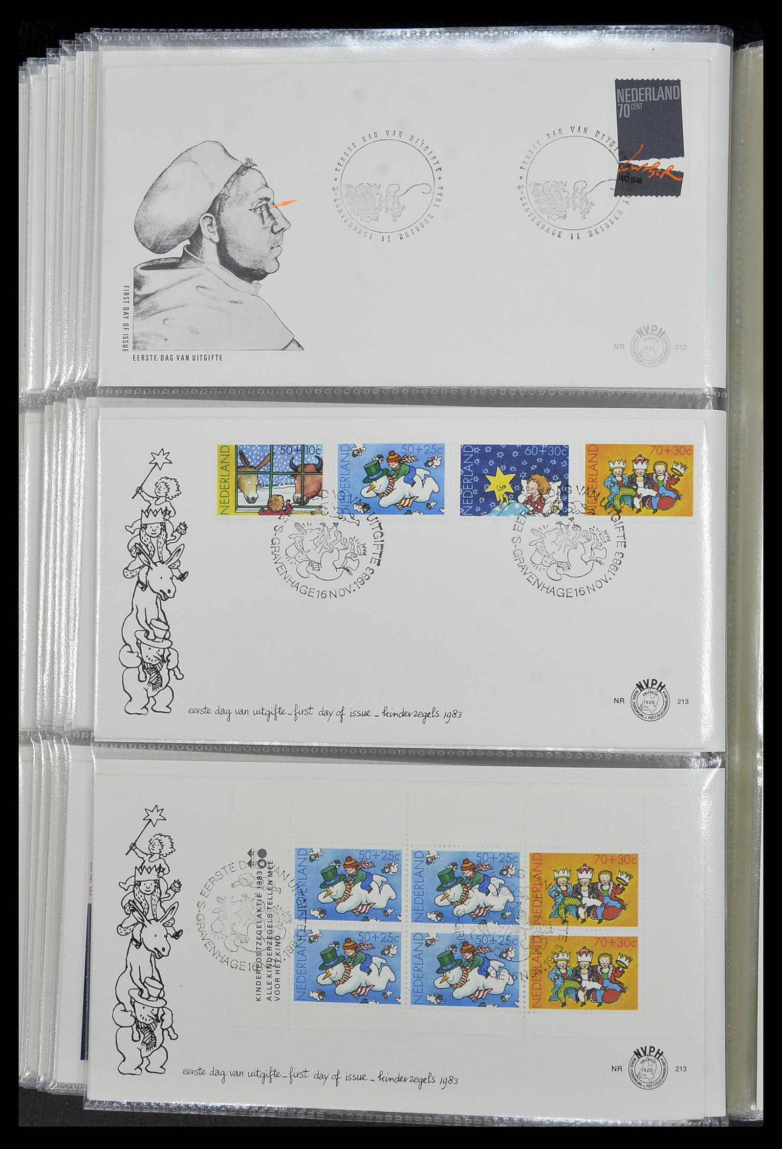 34207 042 - Stamp collection 34207 Netherlands FDC's 1970-2011.