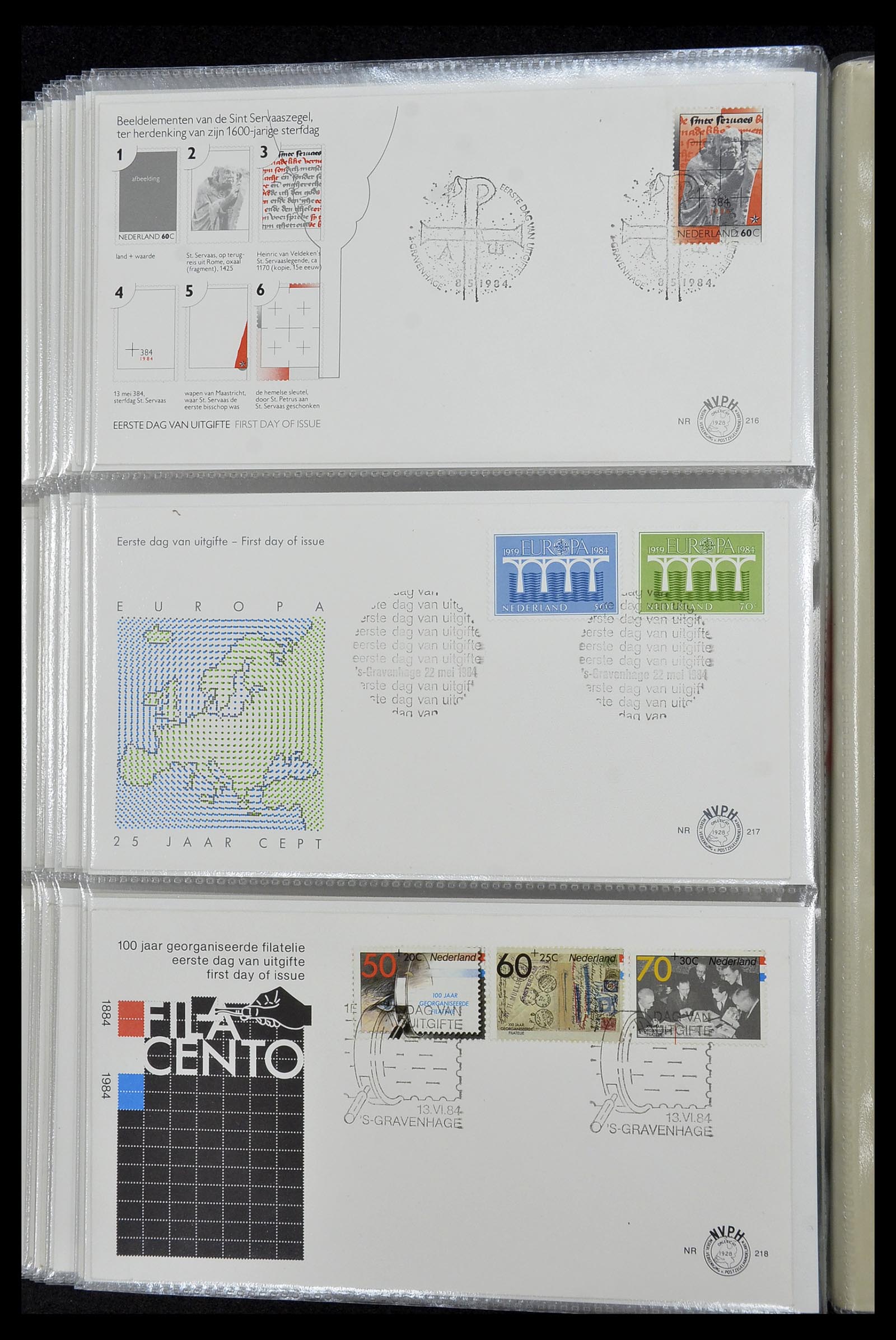 34207 044 - Stamp collection 34207 Netherlands FDC's 1970-2011.