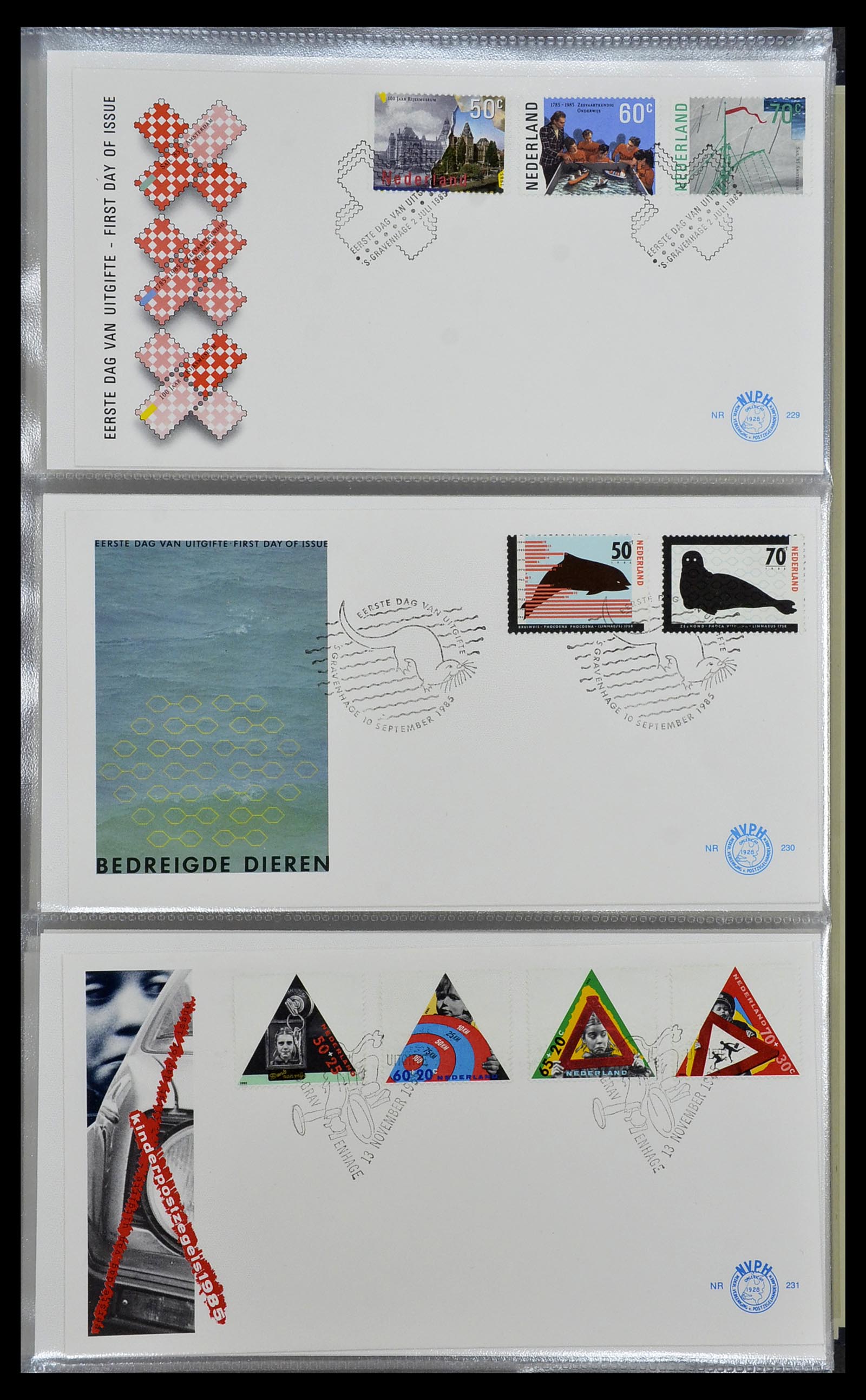 34207 049 - Stamp collection 34207 Netherlands FDC's 1970-2011.