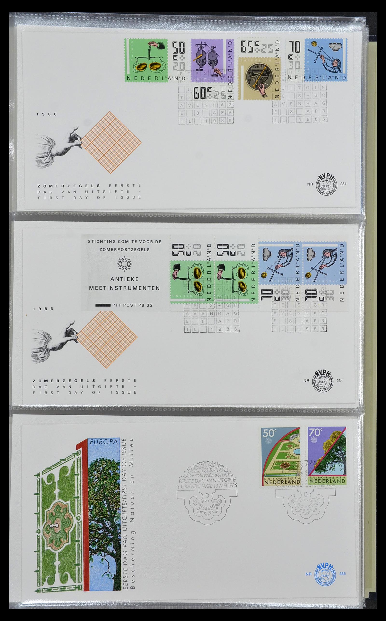 34207 051 - Stamp collection 34207 Netherlands FDC's 1970-2011.