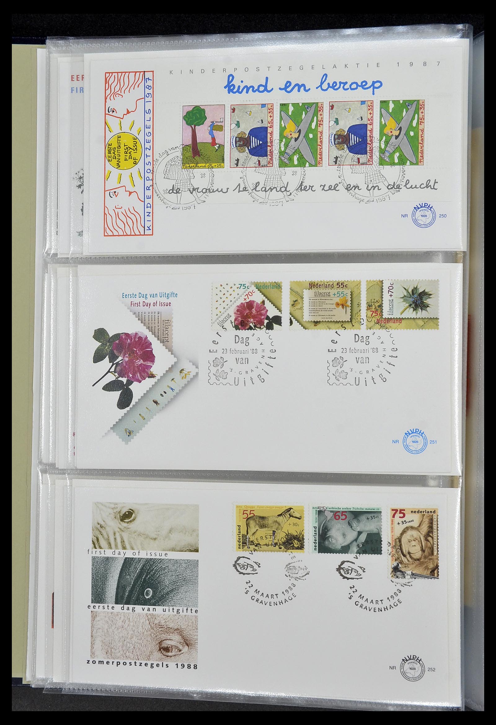 34207 058 - Stamp collection 34207 Netherlands FDC's 1970-2011.