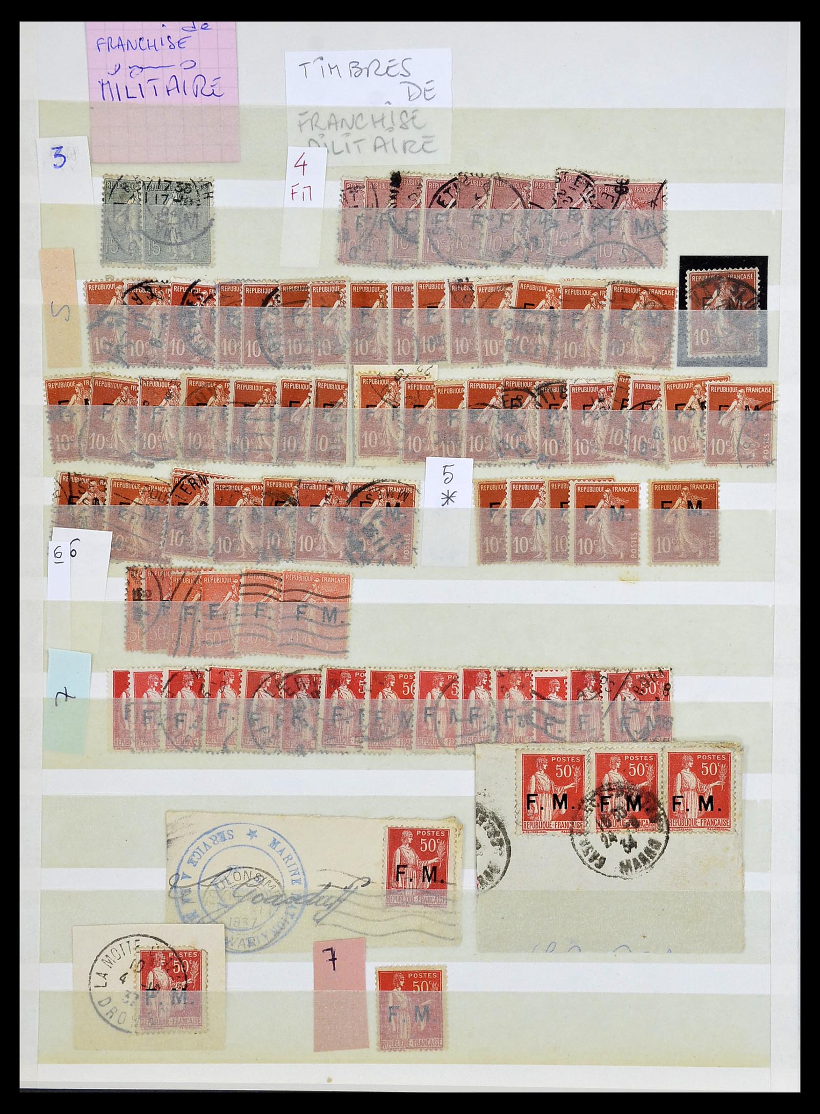 34208 037 - Postzegelverzameling 34208 Frankrijk back of the book 1863-1996.