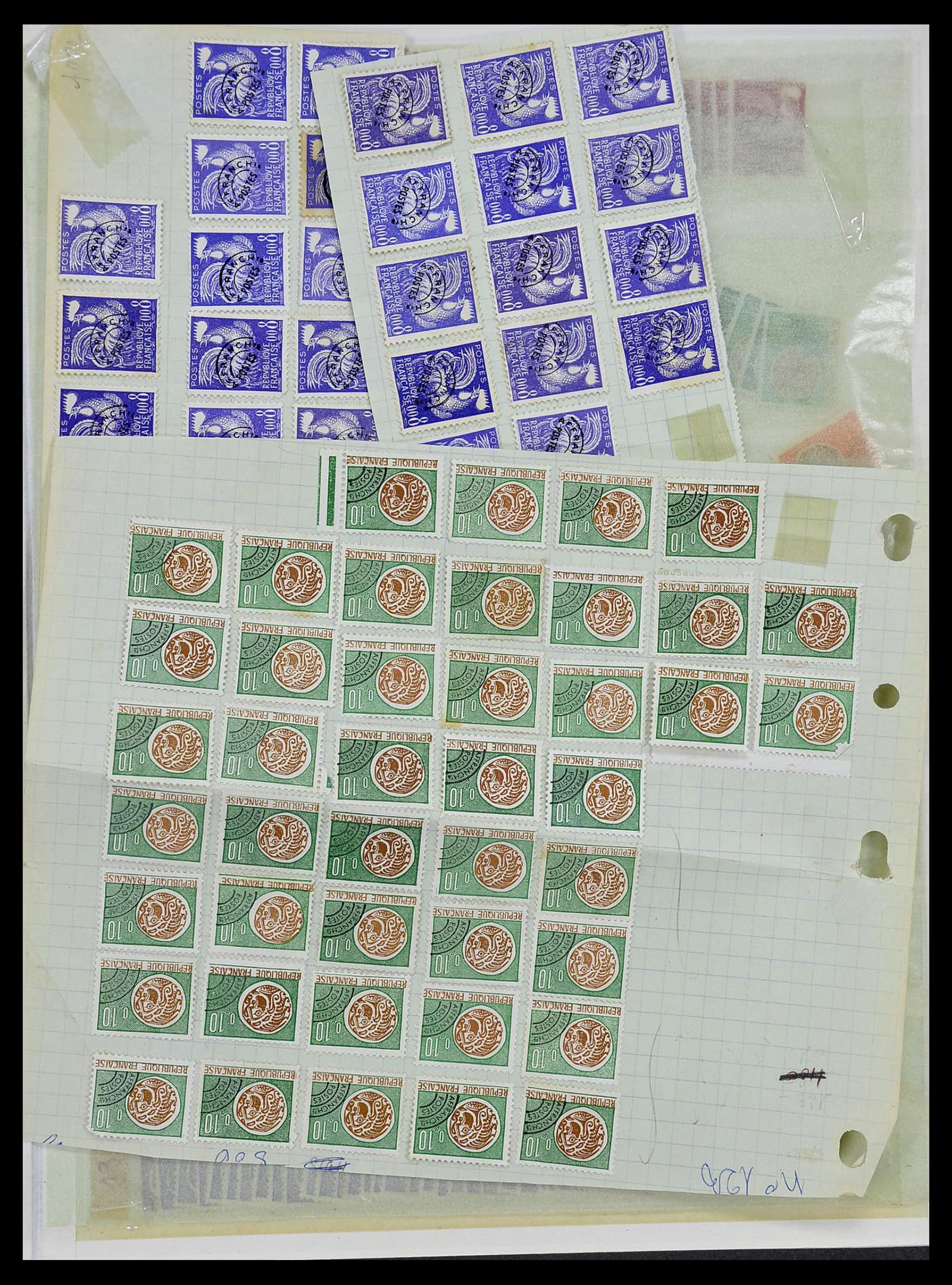 34208 050 - Postzegelverzameling 34208 Frankrijk back of the book 1863-1996.