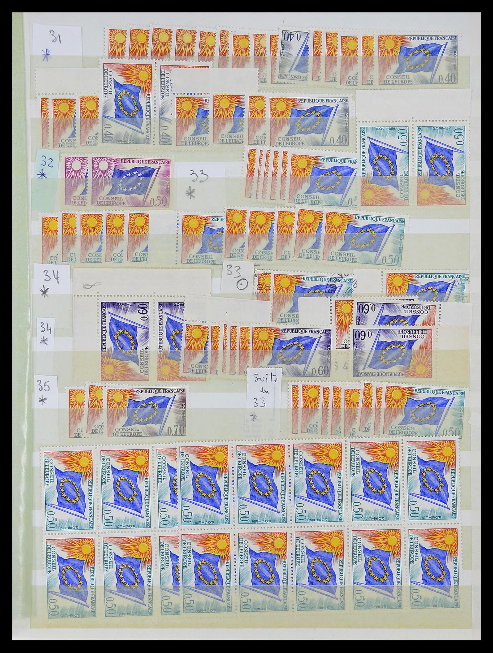 34208 059 - Postzegelverzameling 34208 Frankrijk back of the book 1863-1996.