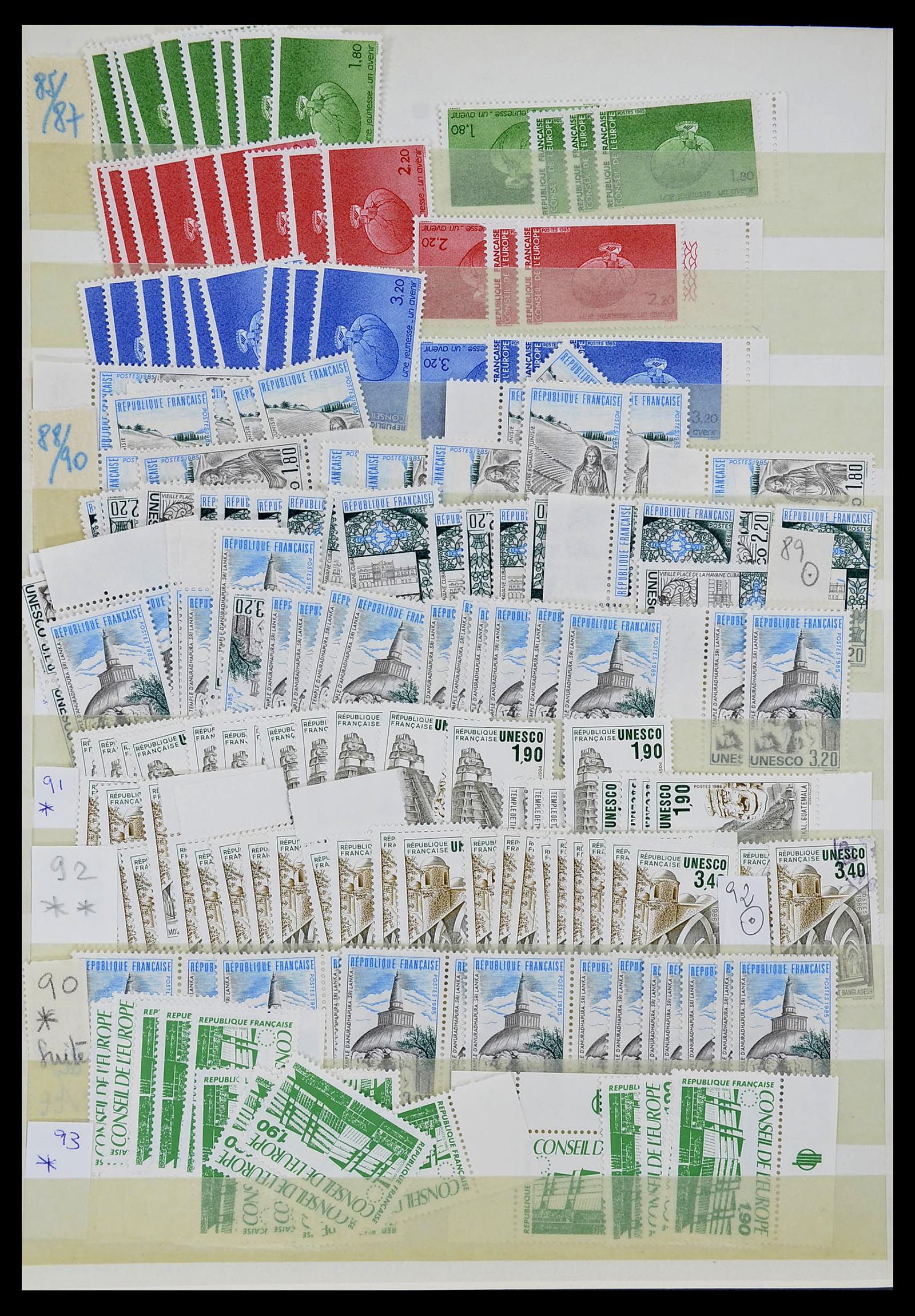 34208 066 - Postzegelverzameling 34208 Frankrijk back of the book 1863-1996.