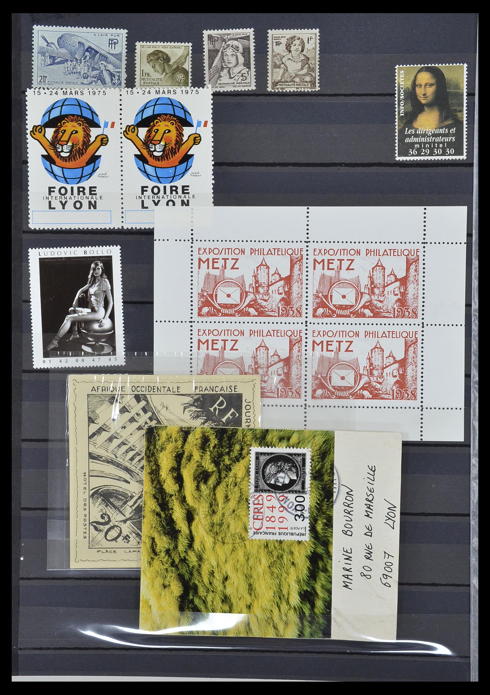 34208 092 - Postzegelverzameling 34208 Frankrijk back of the book 1863-1996.