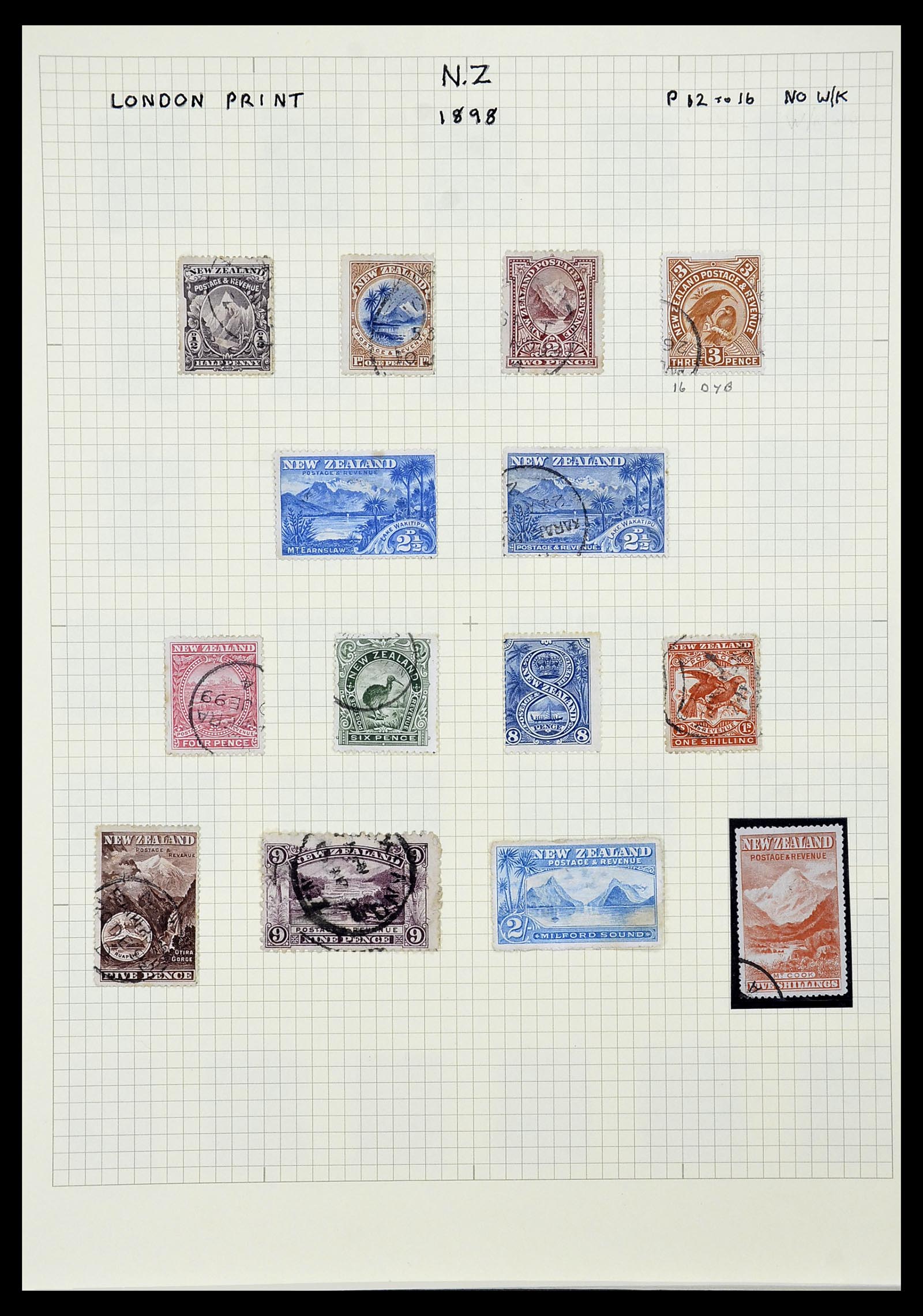 34209 008 - Postzegelverzameling 34209 Nieuw Zeeland 1864-2012.