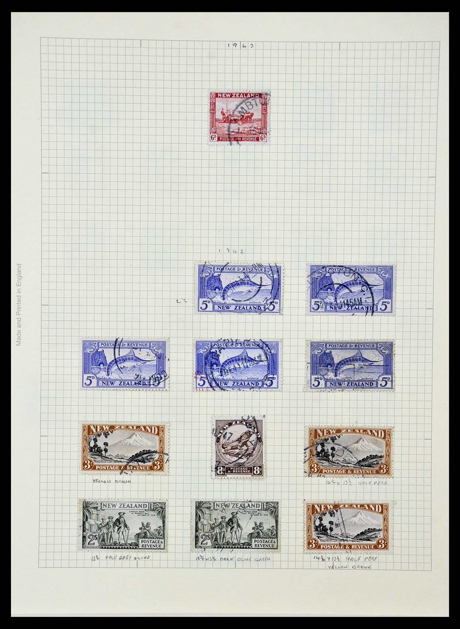 34209 058 - Postzegelverzameling 34209 Nieuw Zeeland 1864-2012.