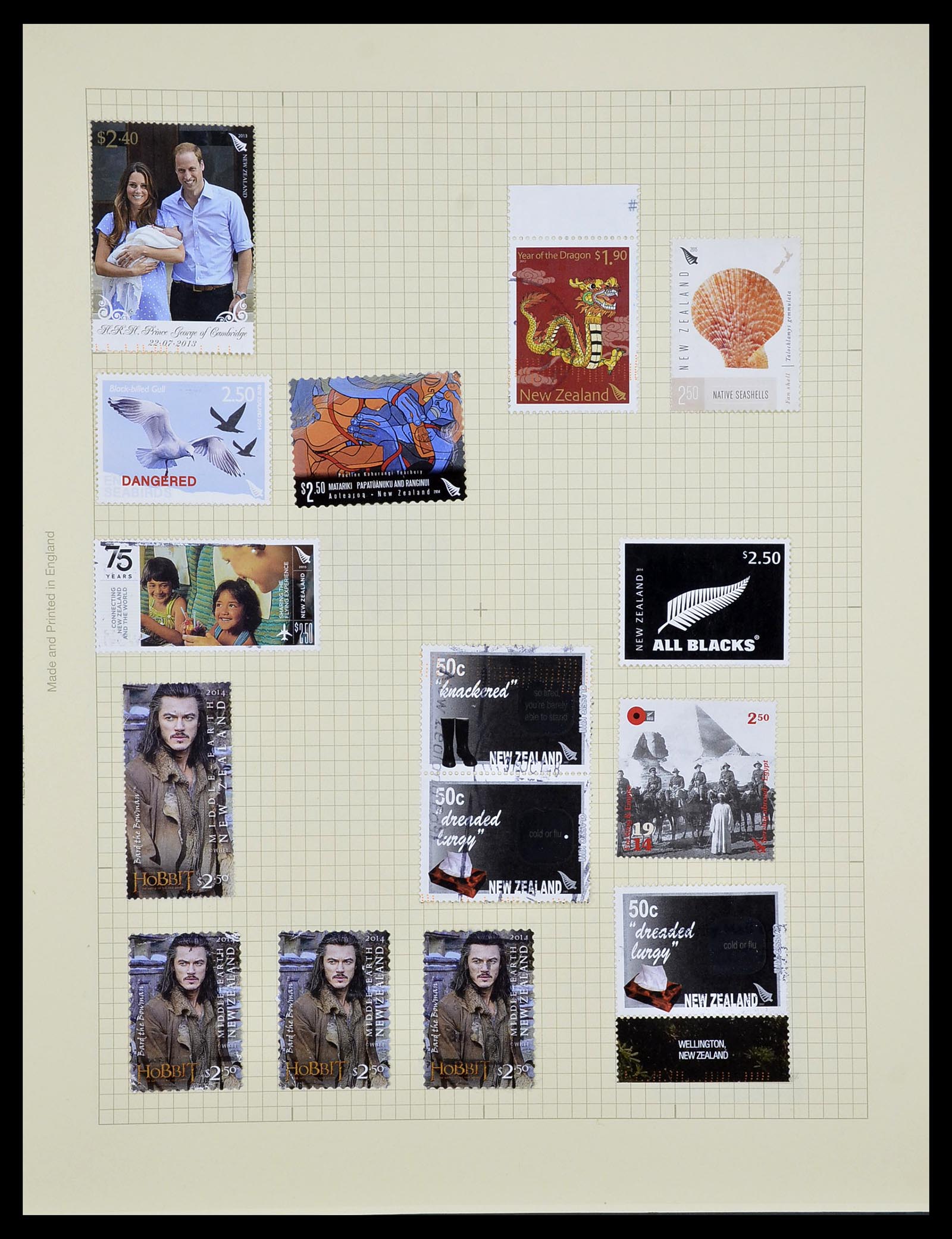 34209 487 - Postzegelverzameling 34209 Nieuw Zeeland 1864-2012.