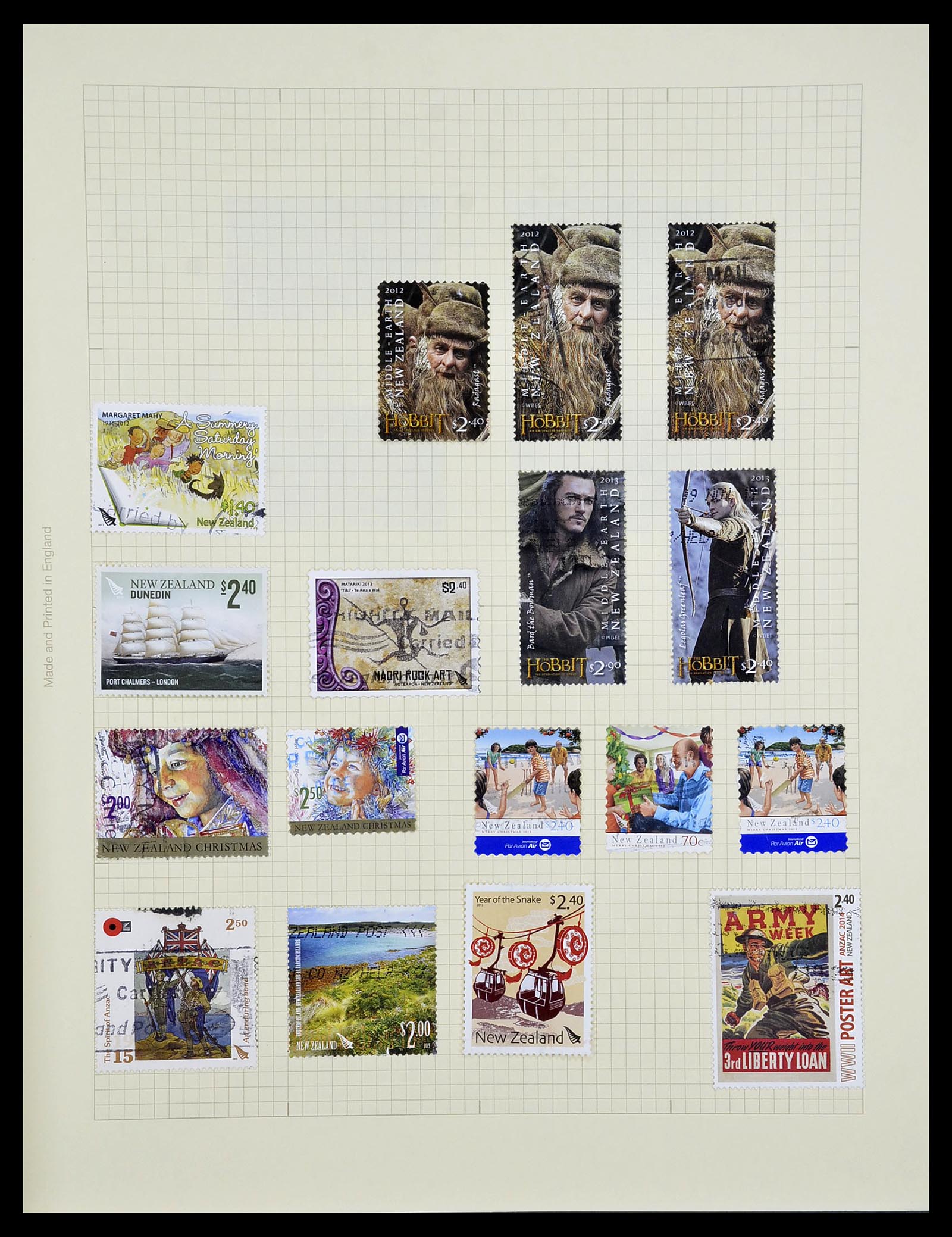 34209 489 - Postzegelverzameling 34209 Nieuw Zeeland 1864-2012.