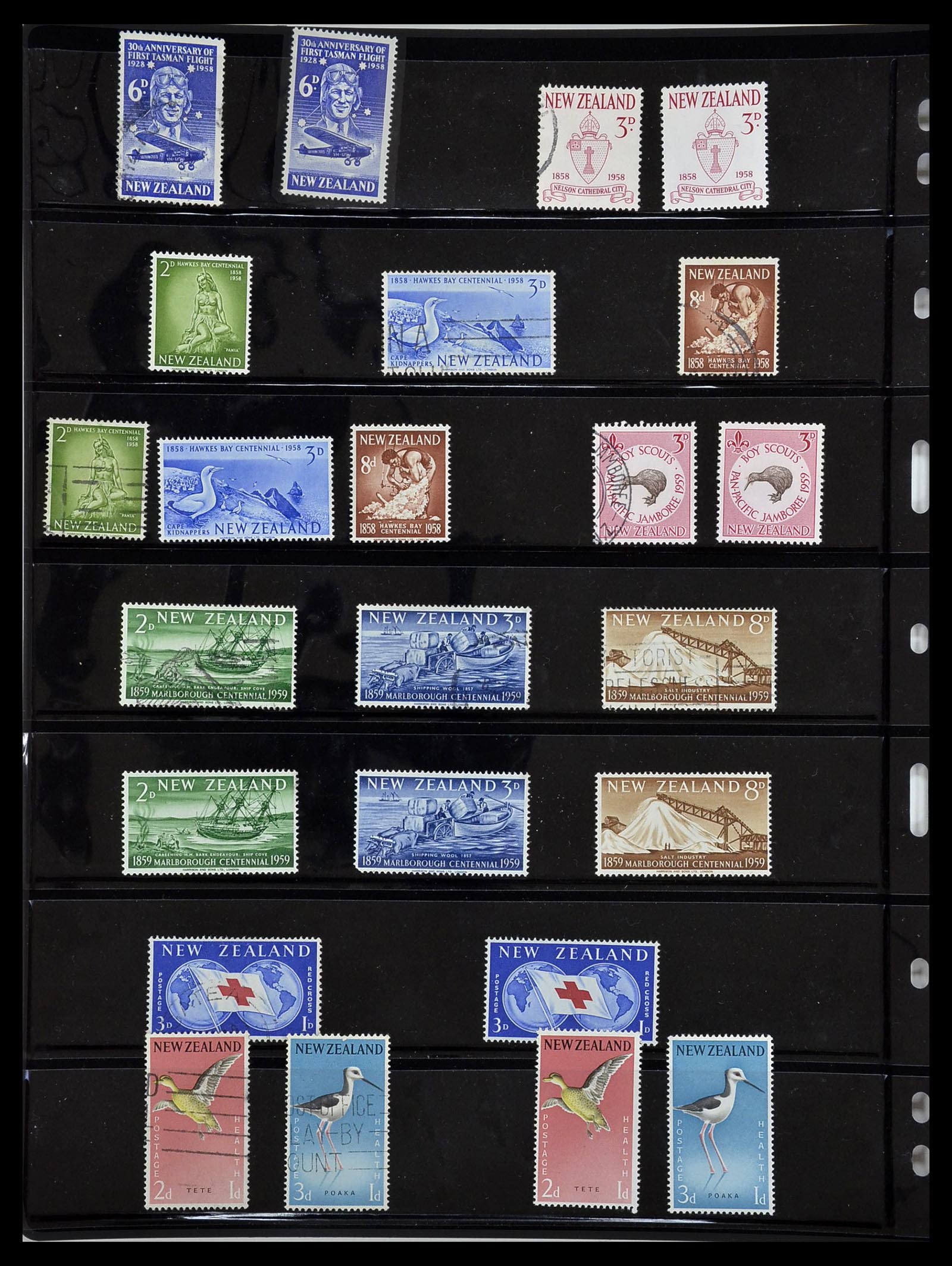 34210 014 - Postzegelverzameling 34210 Nieuw Zeeland 1870-2010.
