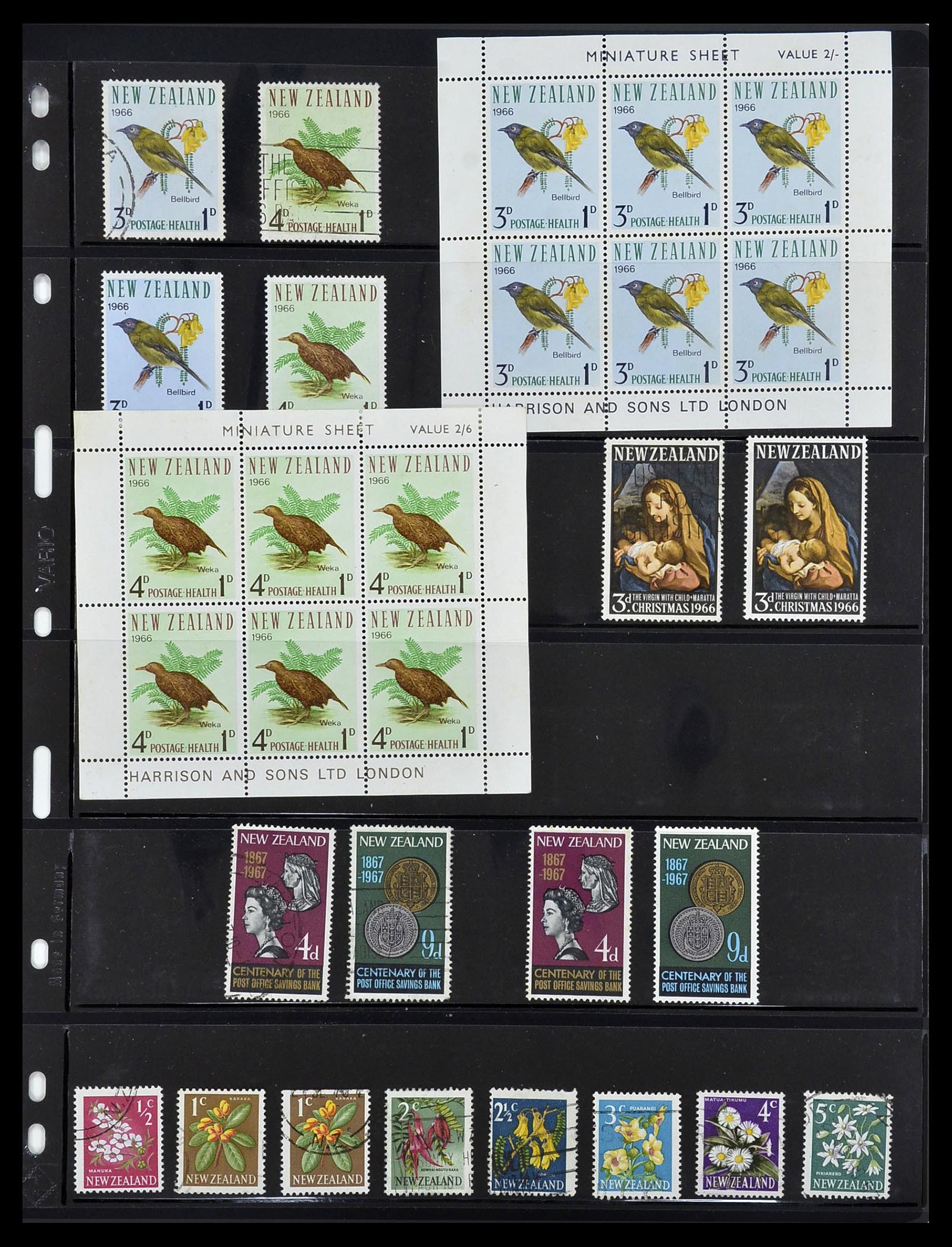 34210 023 - Postzegelverzameling 34210 Nieuw Zeeland 1870-2010.