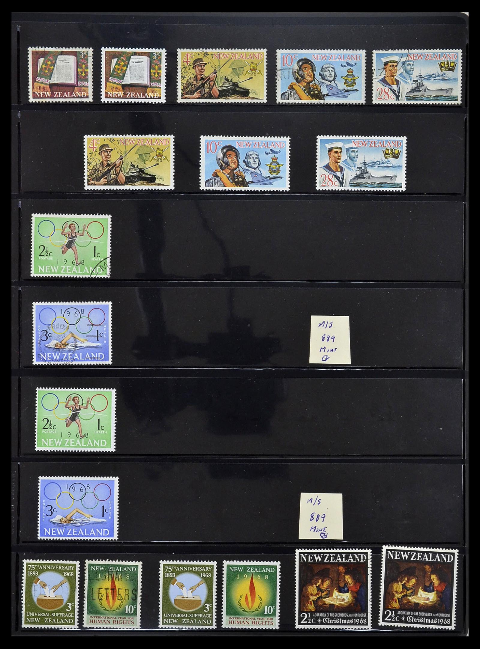 34210 027 - Postzegelverzameling 34210 Nieuw Zeeland 1870-2010.