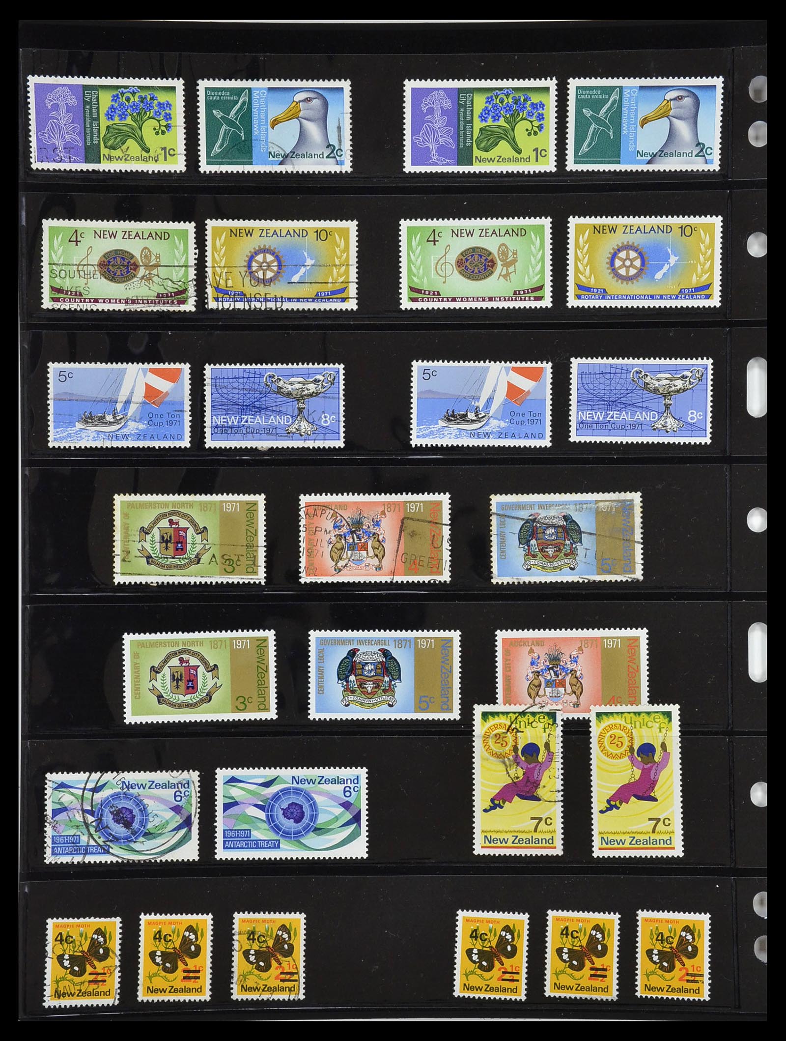 34210 035 - Postzegelverzameling 34210 Nieuw Zeeland 1870-2010.