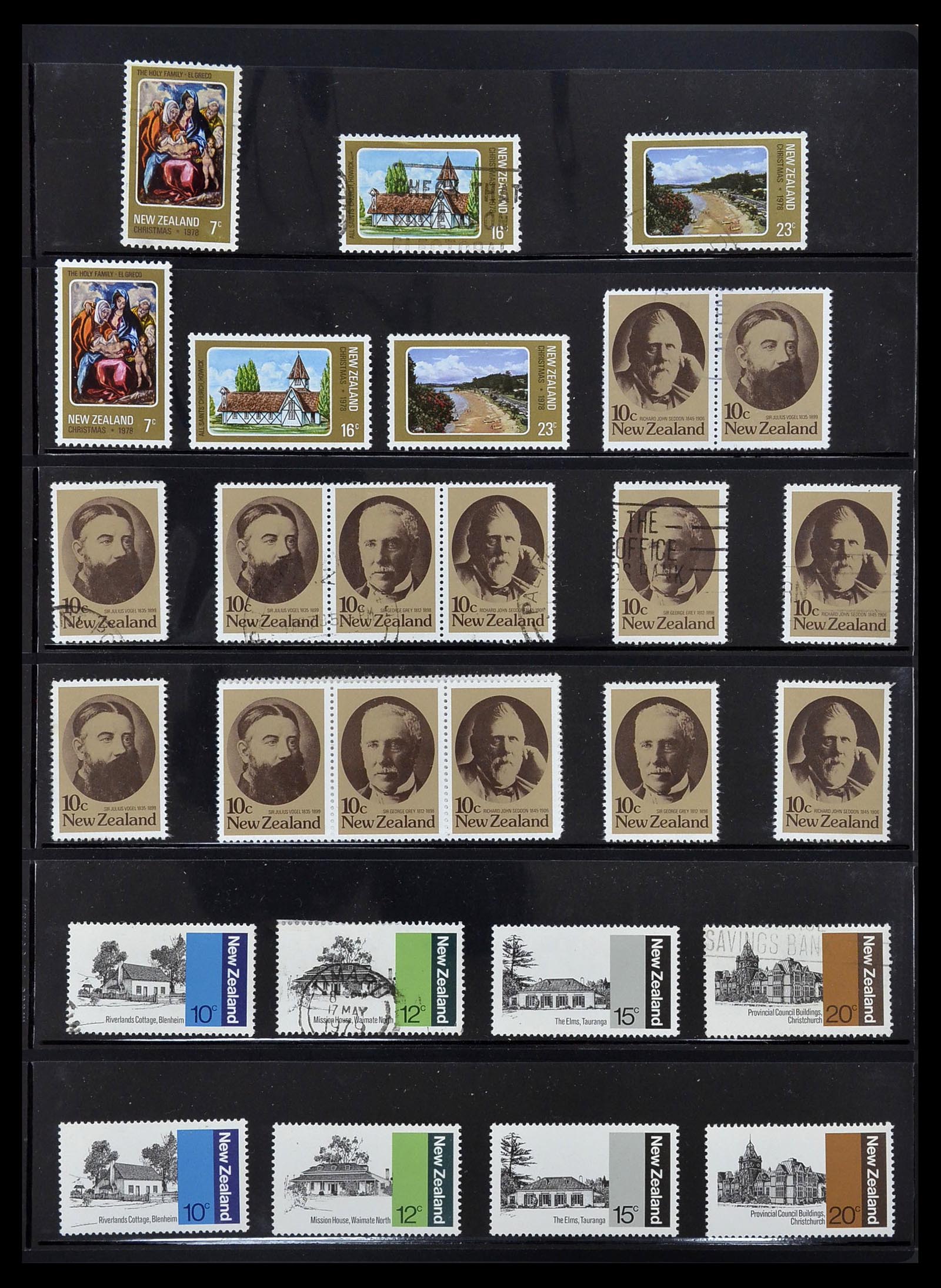 34210 058 - Stamp collection 34210 New Zealand 1870-2010.